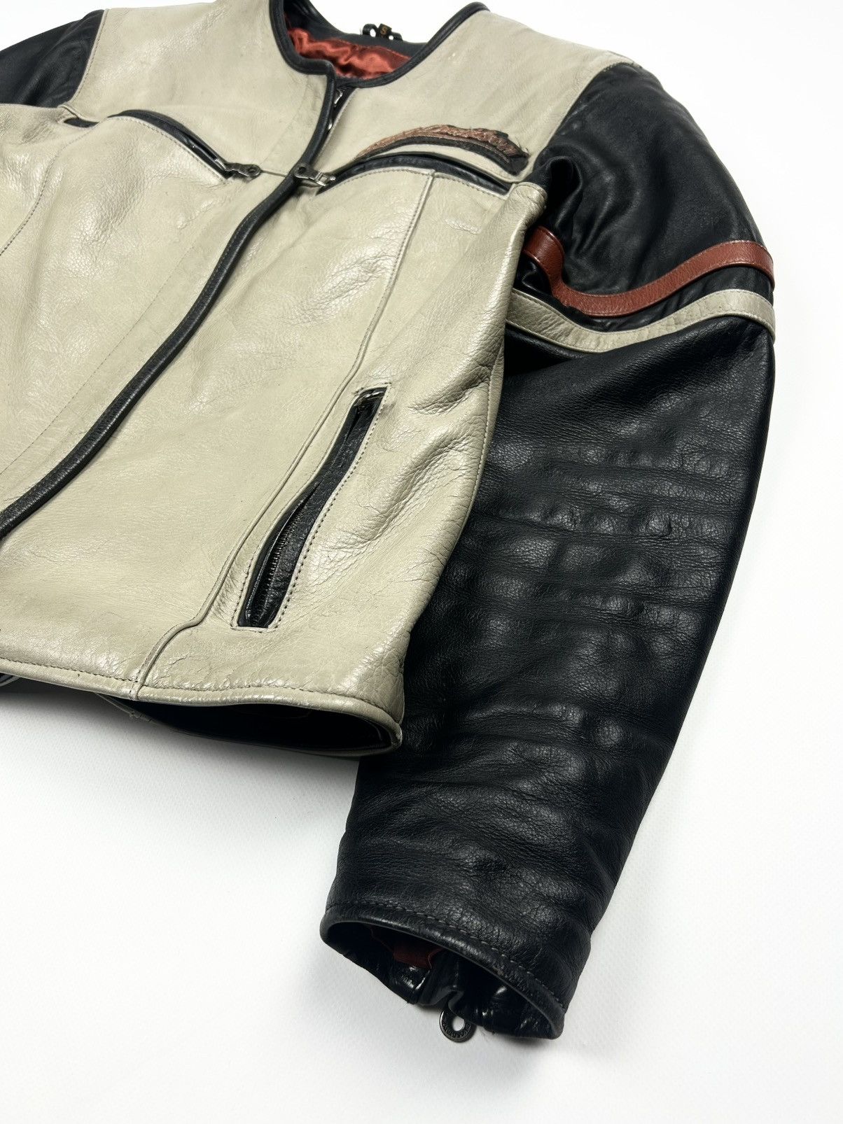 Avirex × Belstaff × Harley Davidson Womens vintage Harley Davidson Leather moto Jacket Racing Size S / US 4 / IT 40 - 7 Thumbnail