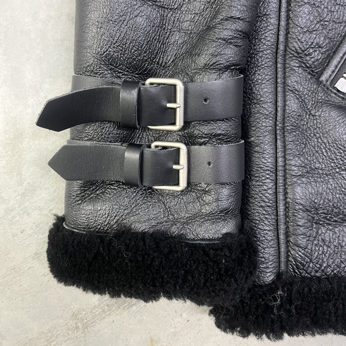Acne Studios Acne Studios Velocite Black Leather Jacket Shearling Size 38 Size XS / US 0-2 / IT 36-38 - 2 Thumbnail