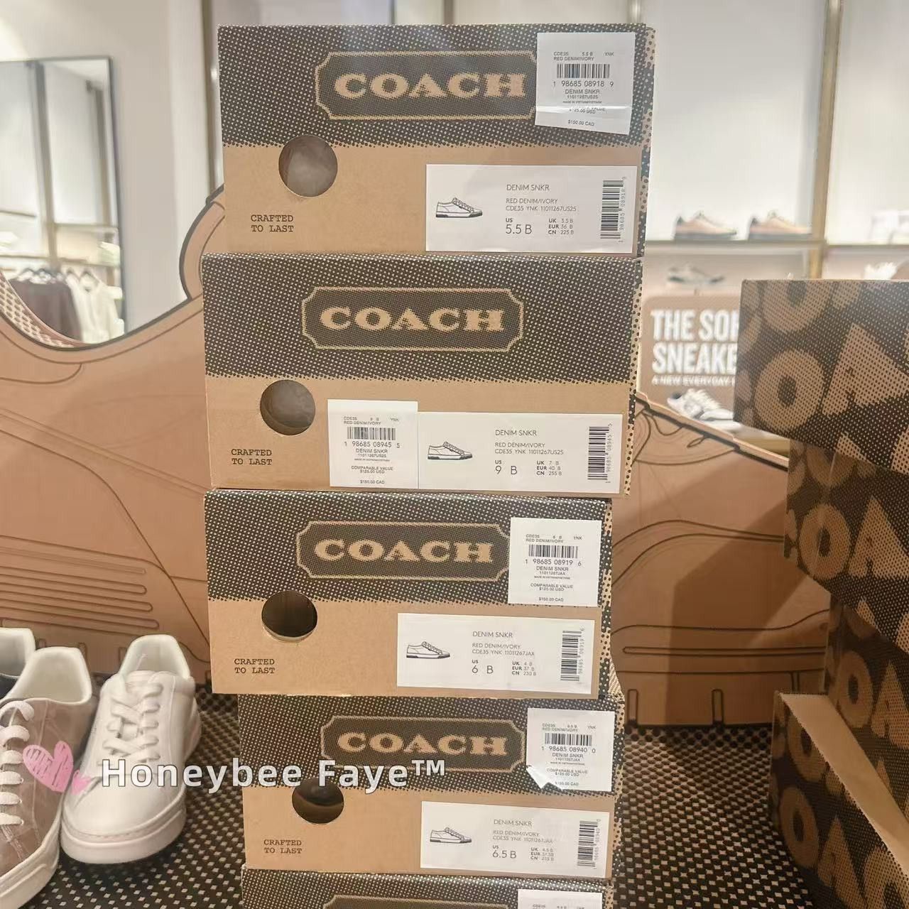 Coach Canvas Sneaker In Signature Denim CDE35 Size US 6.5 / IT 36.5 - 6 Thumbnail
