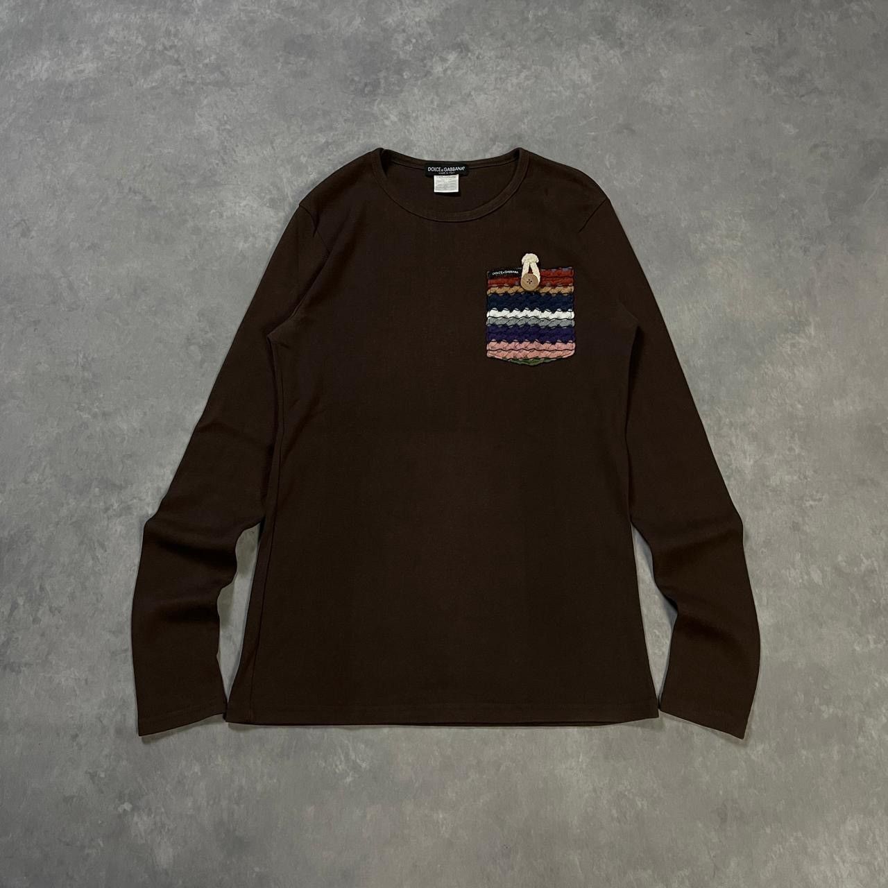 If Six Was Nine 2000s Dolce & Gabbana Pocket Longsleeve Tee y2k Lgb Ifsix Size US S / EU 44-46 / 1 - 1 Thumbnail