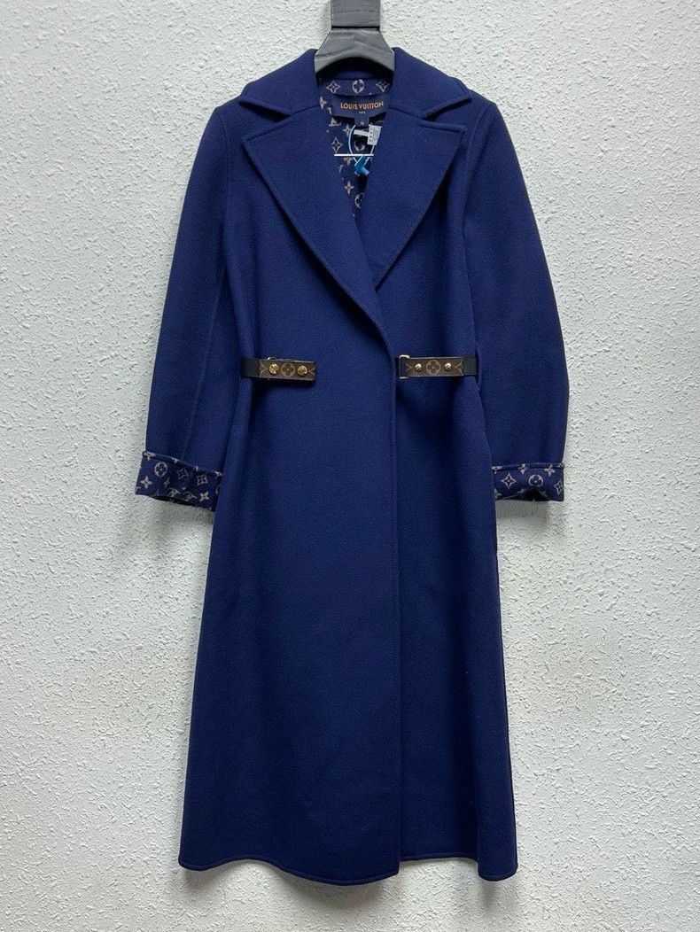 Louis Vuitton louis vuitton logo wool blend long coat-dmc Size US M / EU 48-50 / 2 - 1 Thumbnail