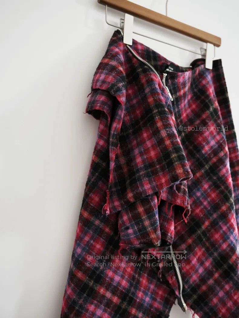 Comme des Garcons Comme Des Garcons size F Asymmetrical zipper plaid skirt Size 23" - 8 Thumbnail