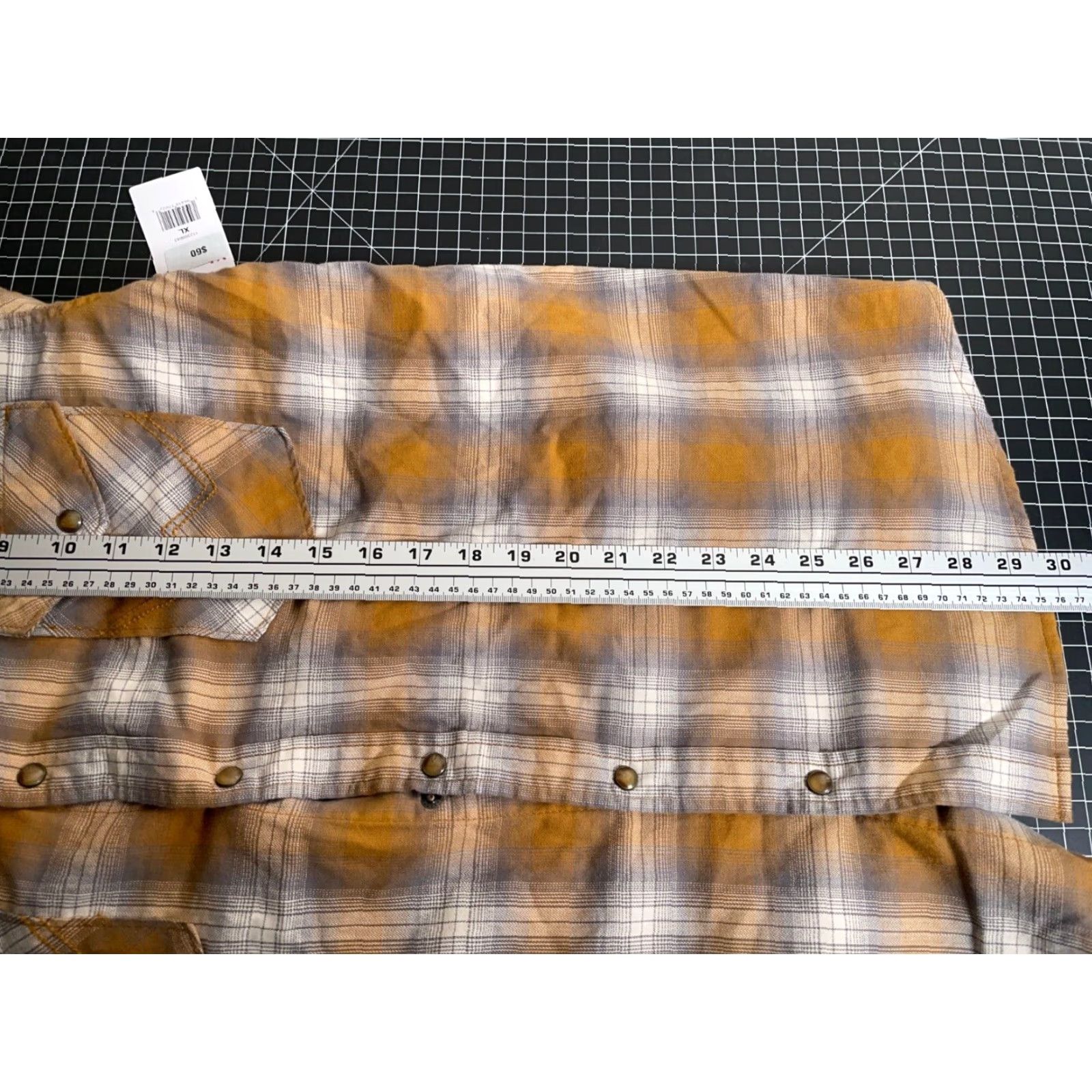 Wrangler Wrangler Western Style Shirt Adult XL Brown Plaid Long Sleeve Snap Button Casual Mens Size US XL / EU 56 / 4 - 6 Thumbnail