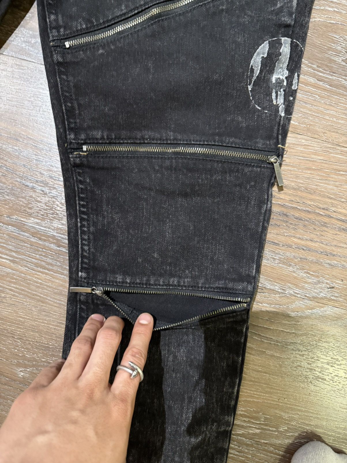 Pacsun × Vintage Faded black rockstar jeans Size US 32 / EU 48 - 3 Thumbnail