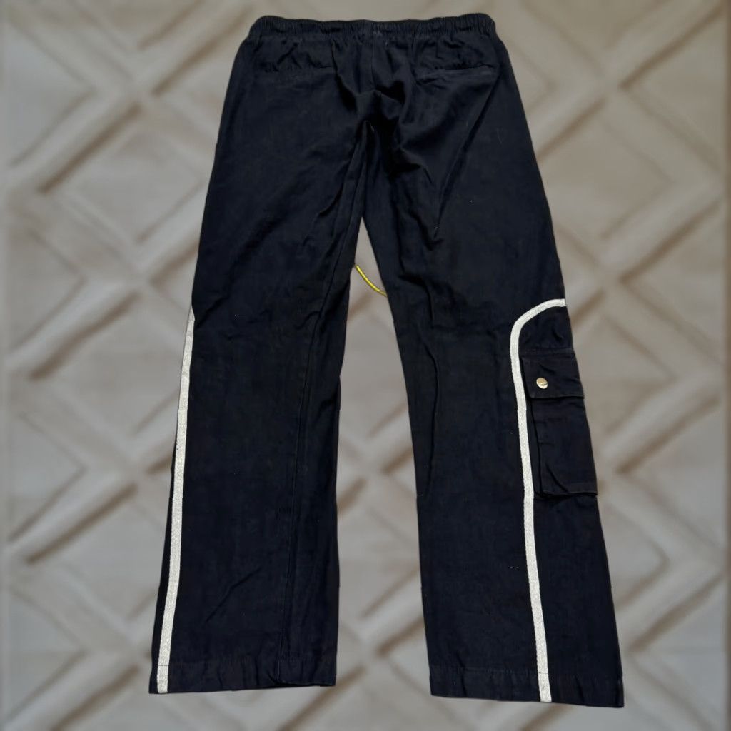 MNML MNML Cargo Tactical Utility Pants Men XL Black Contrast Piping Yellow Drawstring Size US 36 / EU 52 - 1 Thumbnail