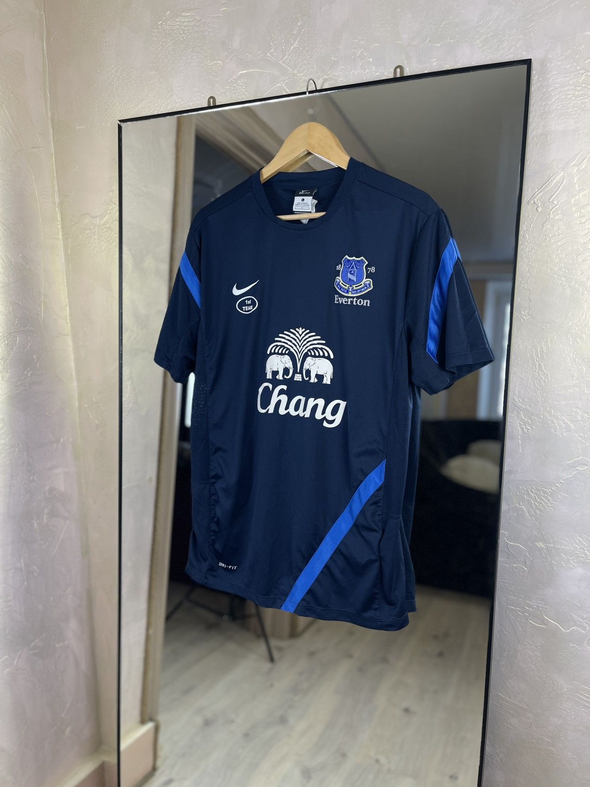 Nike Nike Everton FC 13/14 Dri-FIT Tech Training Jersey Navy Size US L / EU 52-54 / 3 - 1 Thumbnail