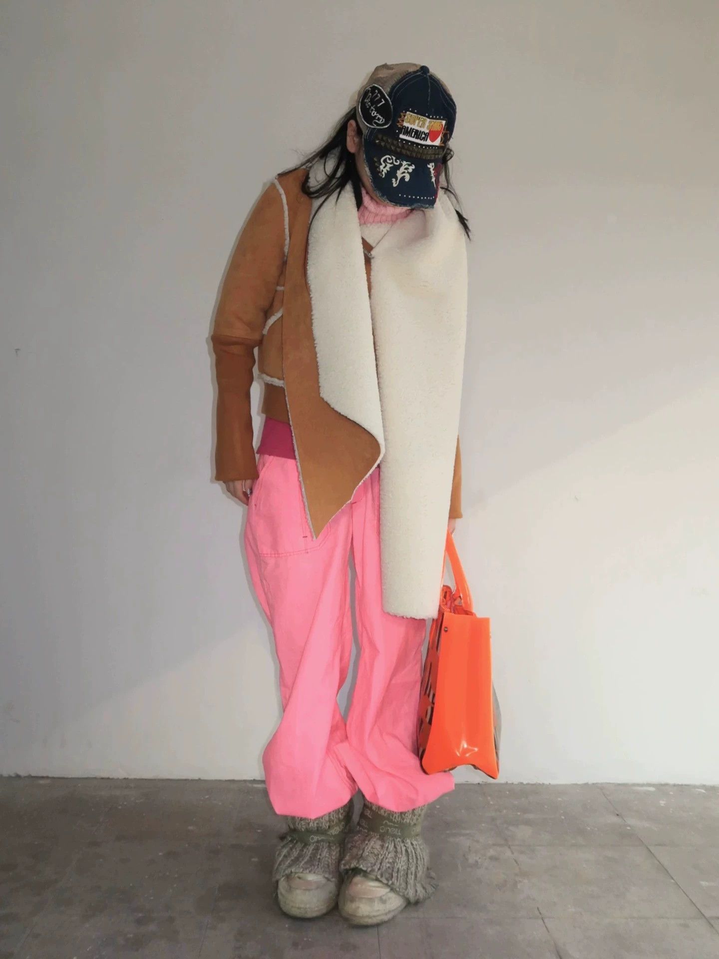 Other Texevasion Asymmetric Scarf-Collar Knit-Fur Panelled Coat L Size L / US 10 / IT 46 - 2 Thumbnail
