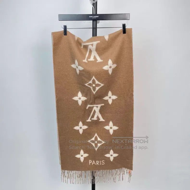 Louis Vuitton Louis Vuitton Cashmere scarf Size ONE SIZE - 2 Thumbnail
