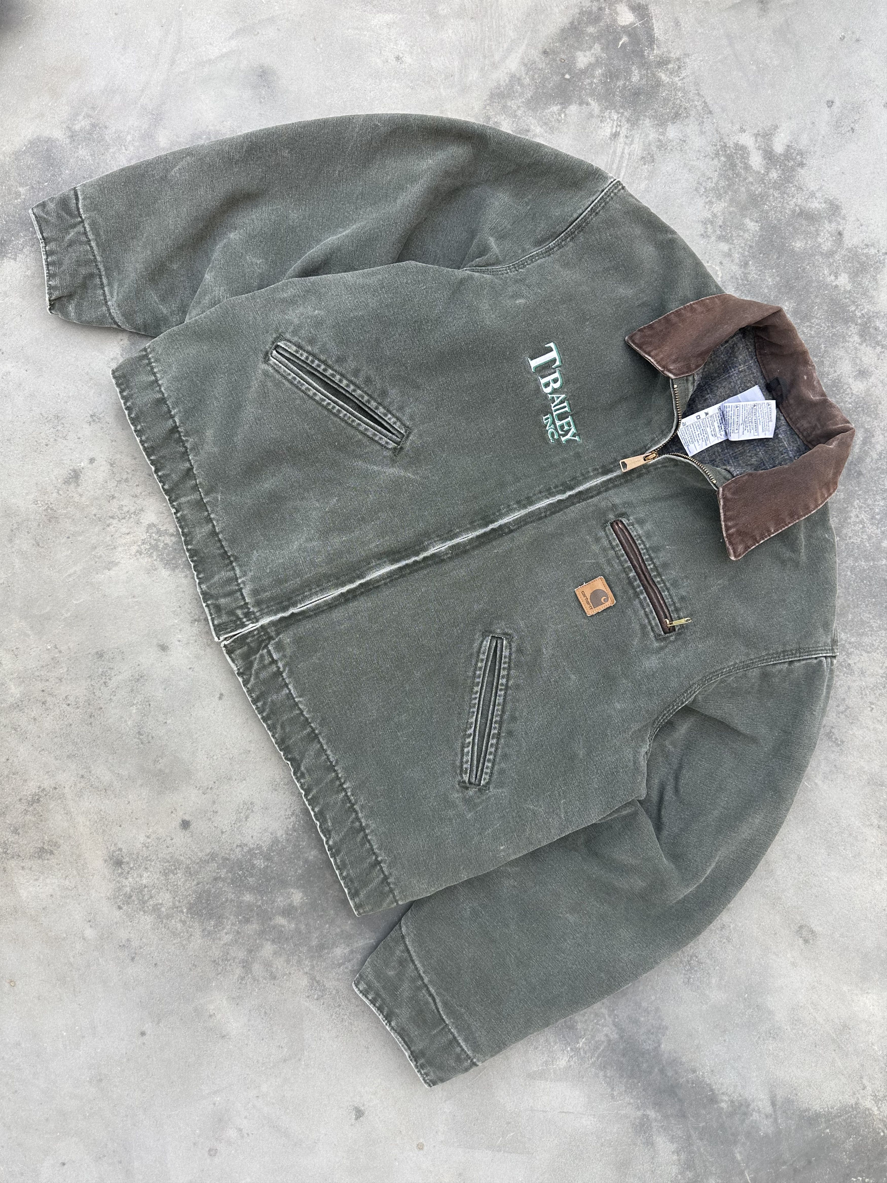 Carhartt Vintage Carhartt J97 Detroit Jacket in Moss Green. Size US XL / EU 56 / 4 - 3 Thumbnail