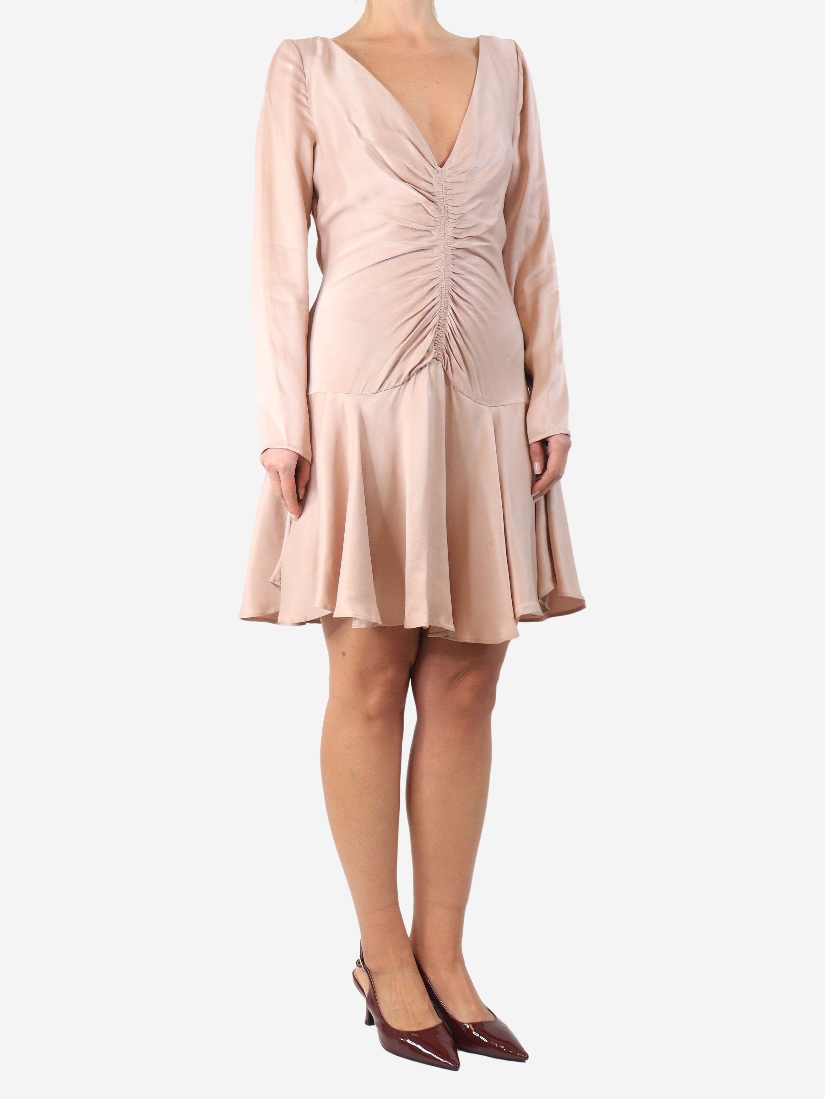 Zimmermann Blush satin ruched mini dress - UK 12 Size M / US 6-8 / IT 42-44 - 1 Thumbnail