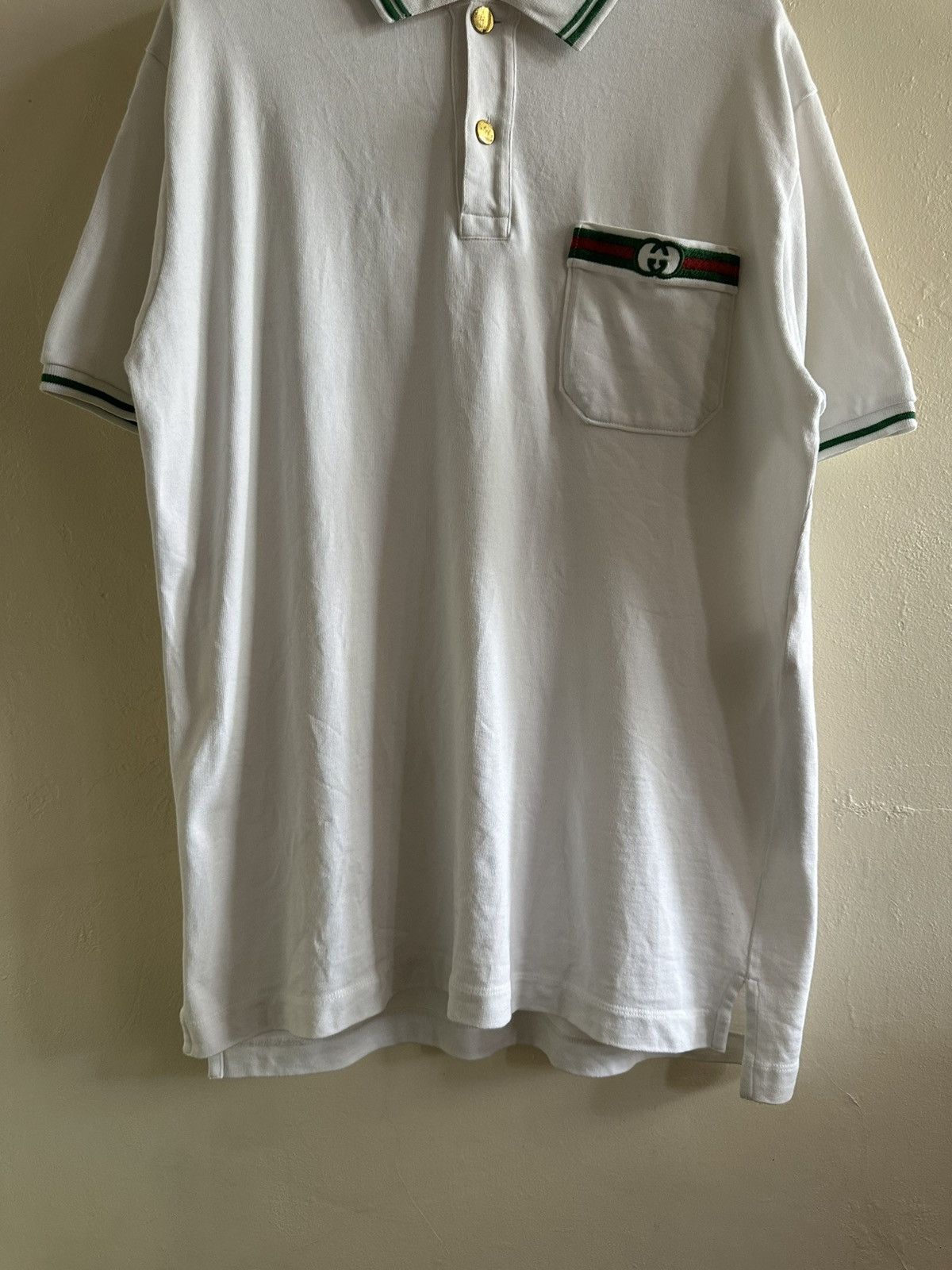 Gucci Gucci Web Tip Polo Shirt Size US XS / EU 42 / 0 - 12 Thumbnail