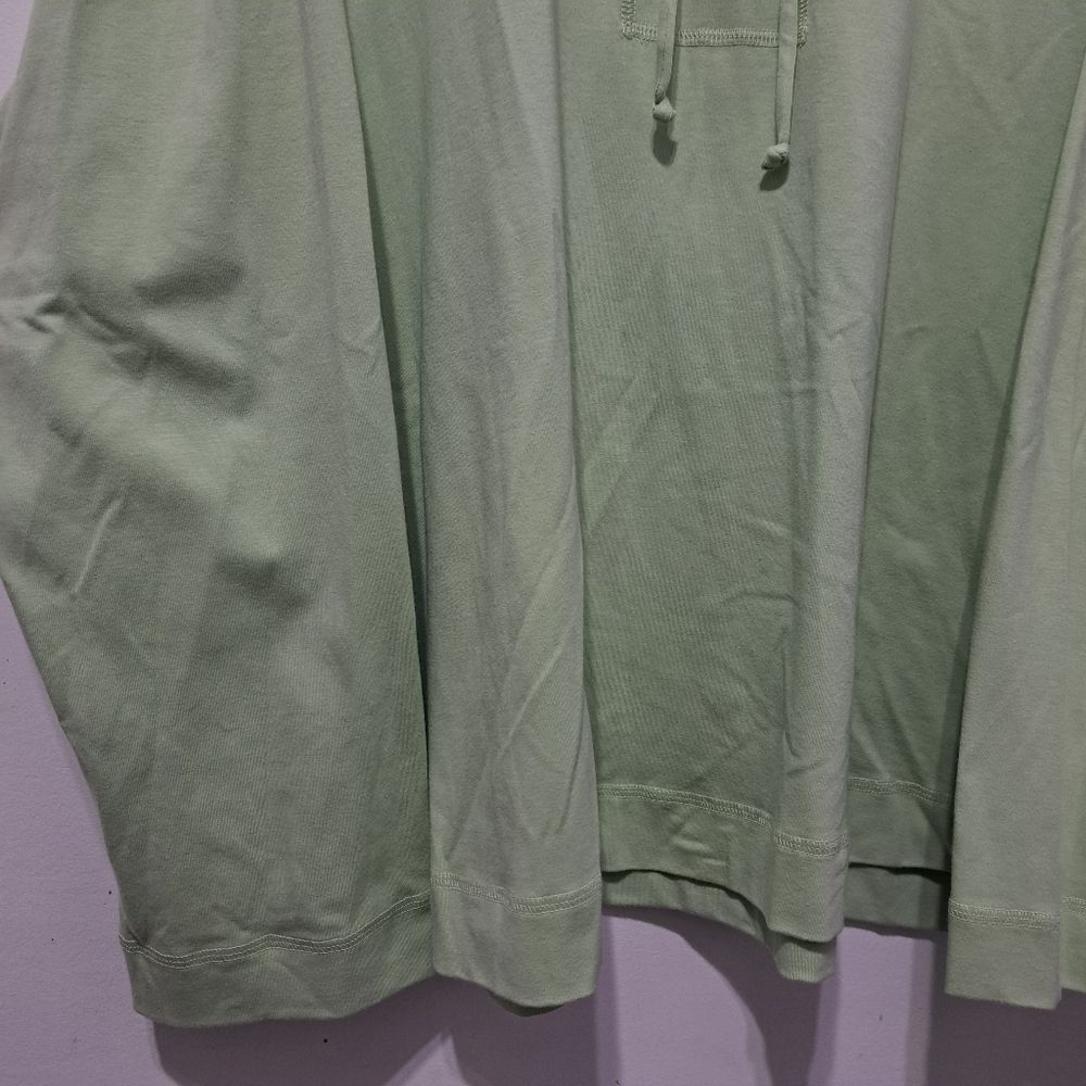 Eileen Fisher Eileen Fisher Organic Cotton Stretch Jersey 1/4 Zip Hooded Top Sweater Aloe 3X Size 4XL / US 24-26 - 11 Thumbnail