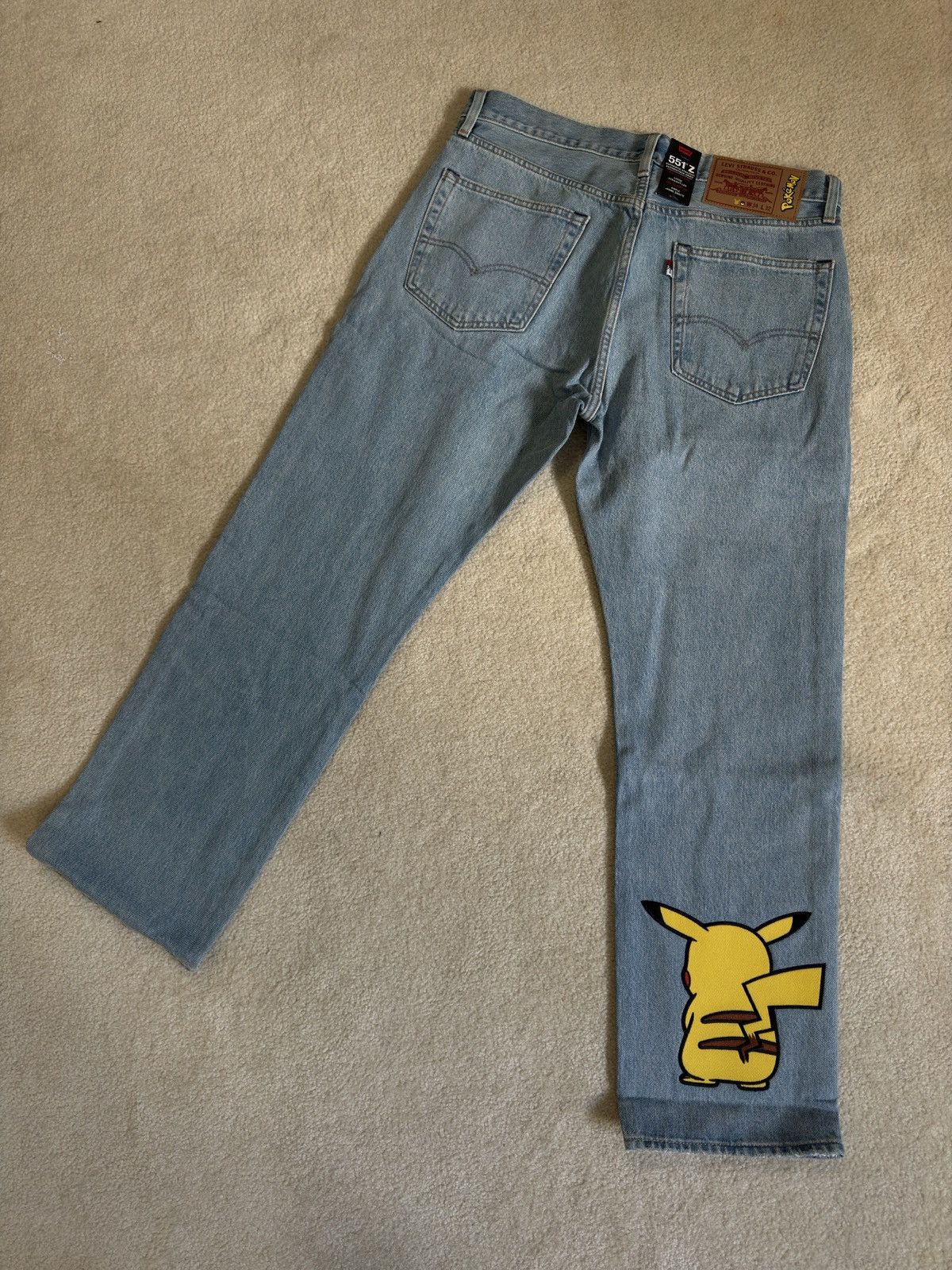 Levi's × Pokemon New Levi’s x Pokemon Pikachu 551 Size US 34 / EU 50 - 2 Thumbnail