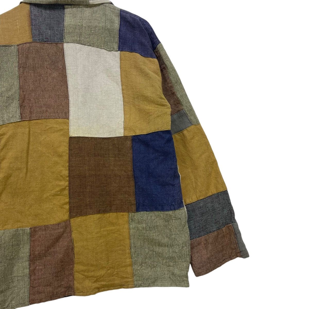 Vintage 💥Japanese Brand Pachtwork Toggle Button Long Coat Size US M / EU 48-50 / 2 - 8 Thumbnail