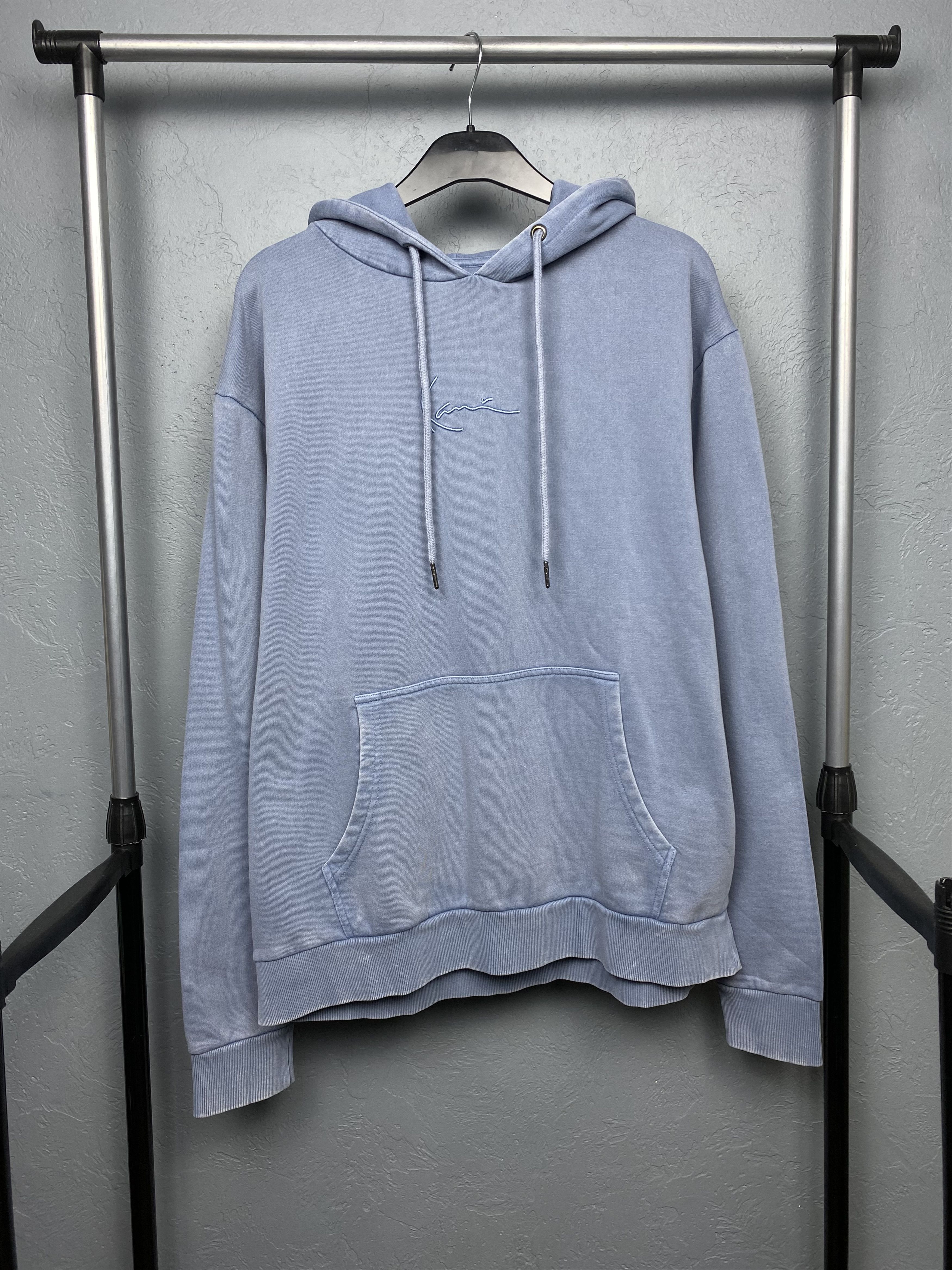 Karl Kani Karl Kani Vintage Mens Washed Blue Oversized Hoodie Size US M / EU 48-50 / 2 - 1 Thumbnail