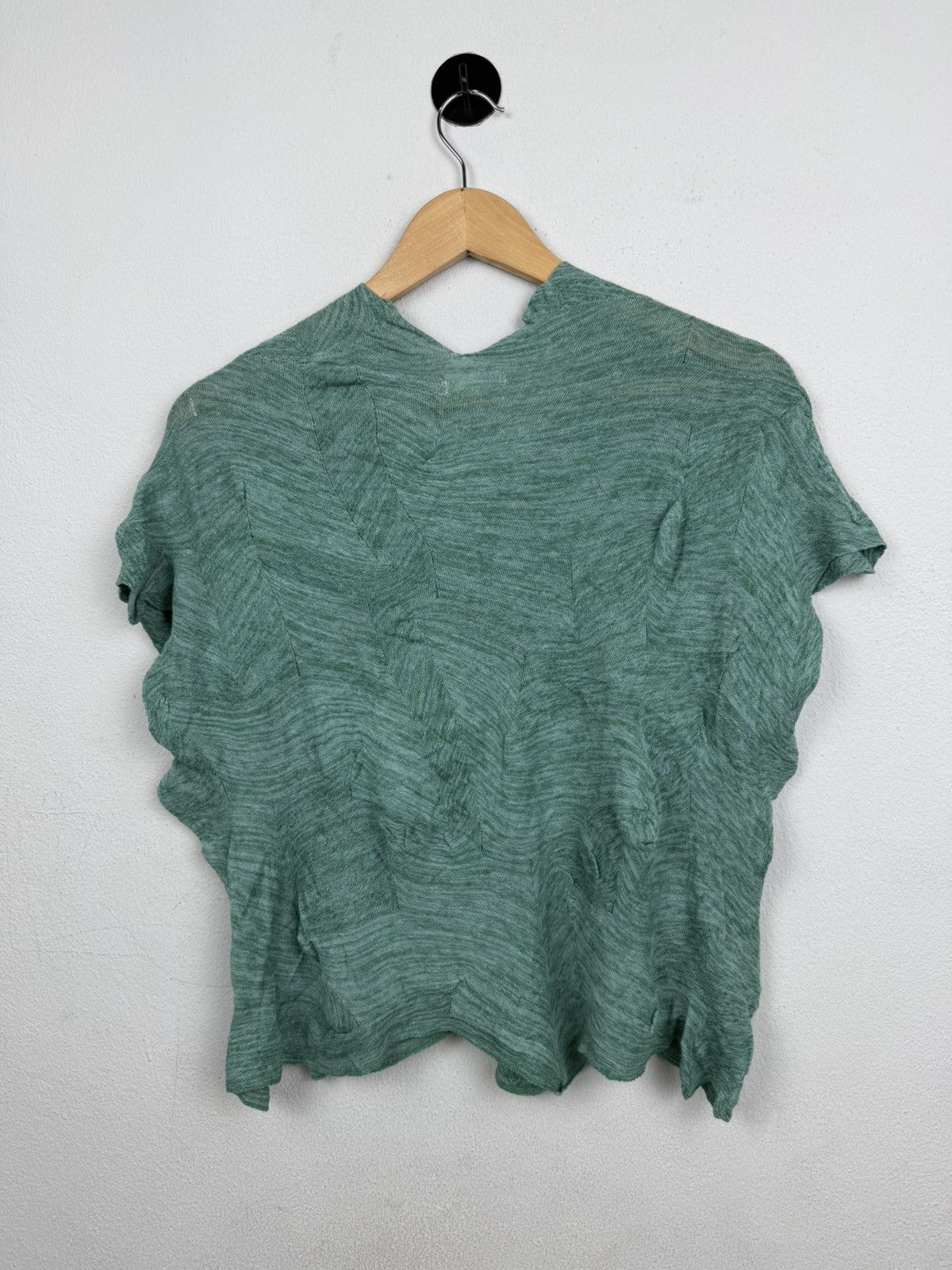 Issey Miyake Plantation Issey Miyake 3D Textured "Leaf" Knit Top Size M / US 6-8 / IT 42-44 - 5 Thumbnail