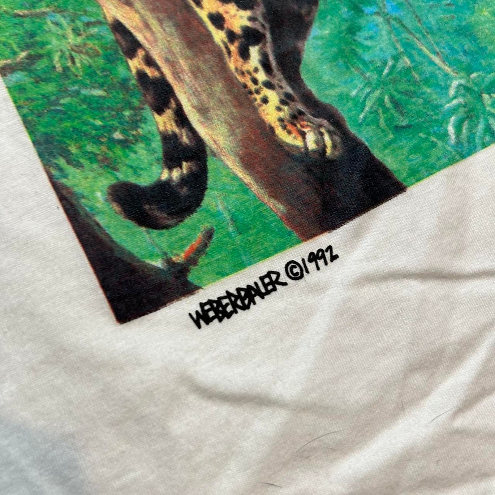 Hanes 90s 1992 art tee shirt Size US L / EU 52-54 / 3 - 2 Thumbnail