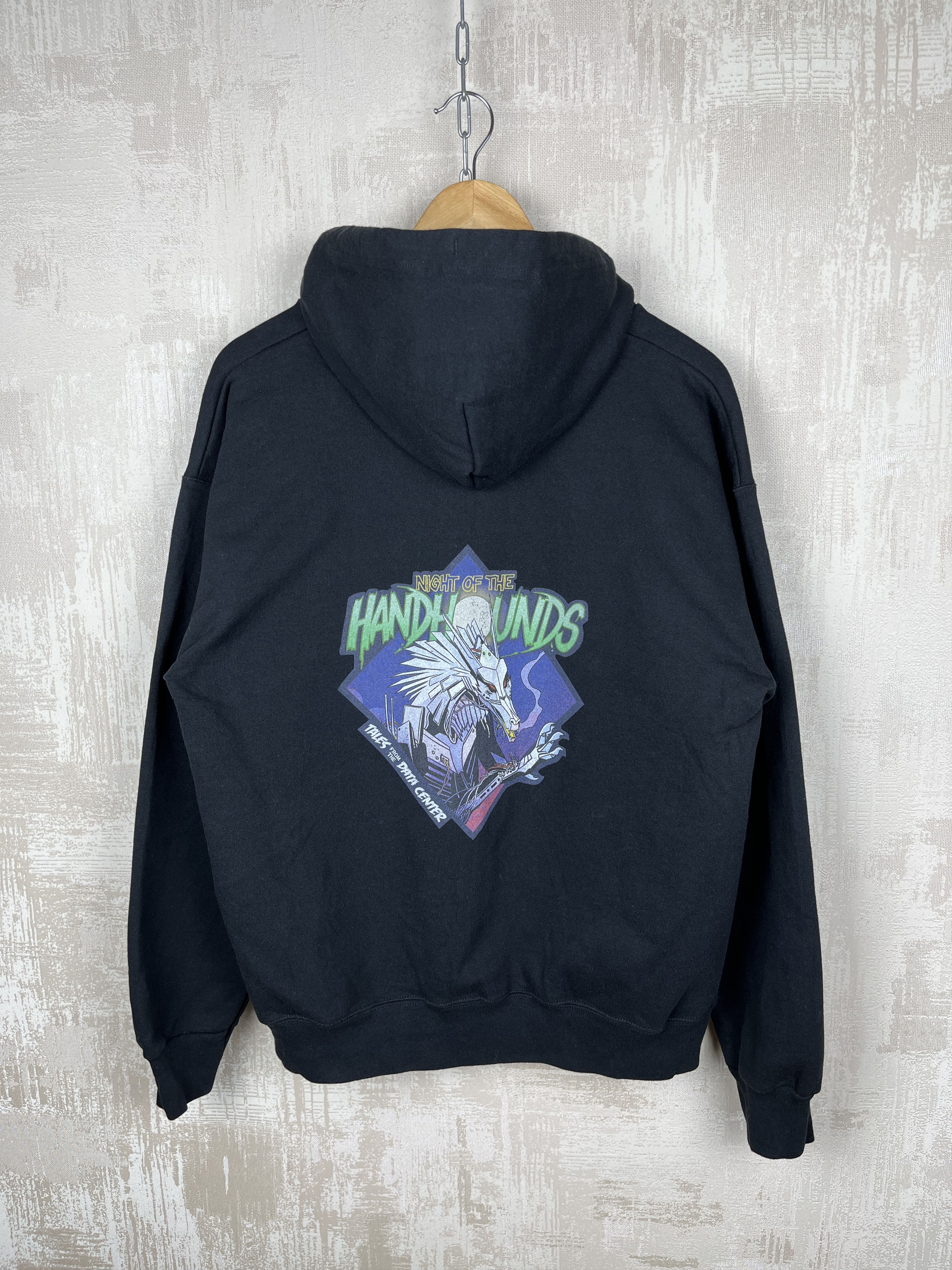 Hanes Vintage Night of the Handhounds Mecha Dragon Zip Hoodie Size US M / EU 48-50 / 2 - 1 Thumbnail