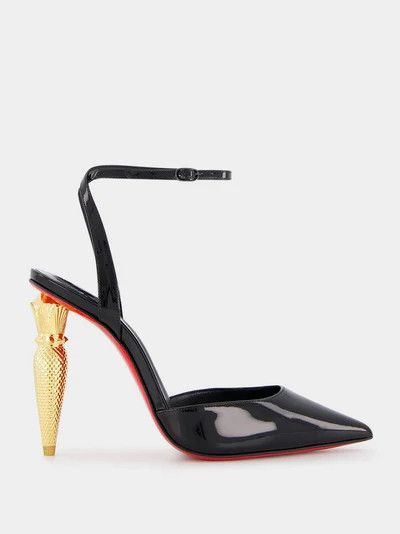 oc11z0125 Lip Jen Patent Leather Pumps in Black