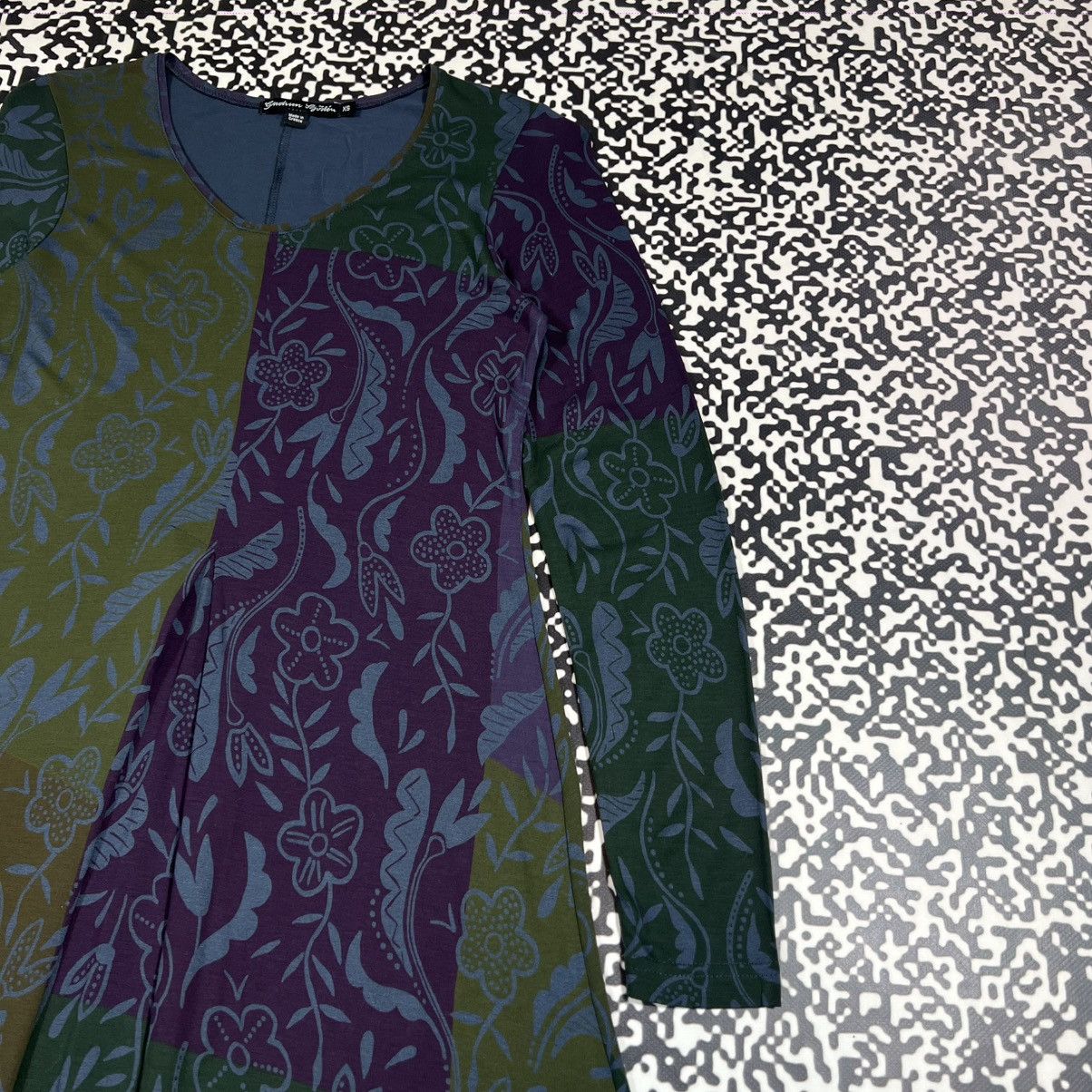 Gudrun Sjoden Vintage Y2K Gudrun Sjoden Retro Flared Midi Dress 90s Style Size S / US 4 / IT 40 - 7 Thumbnail