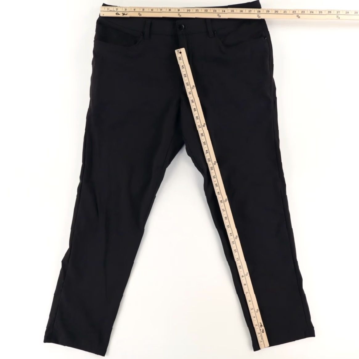 Lululemon Lululemon ABC Classic Warpstreme Polyester Woven Chino Pants Black Men 26 Size US 26 / EU 42 - 3 Thumbnail
