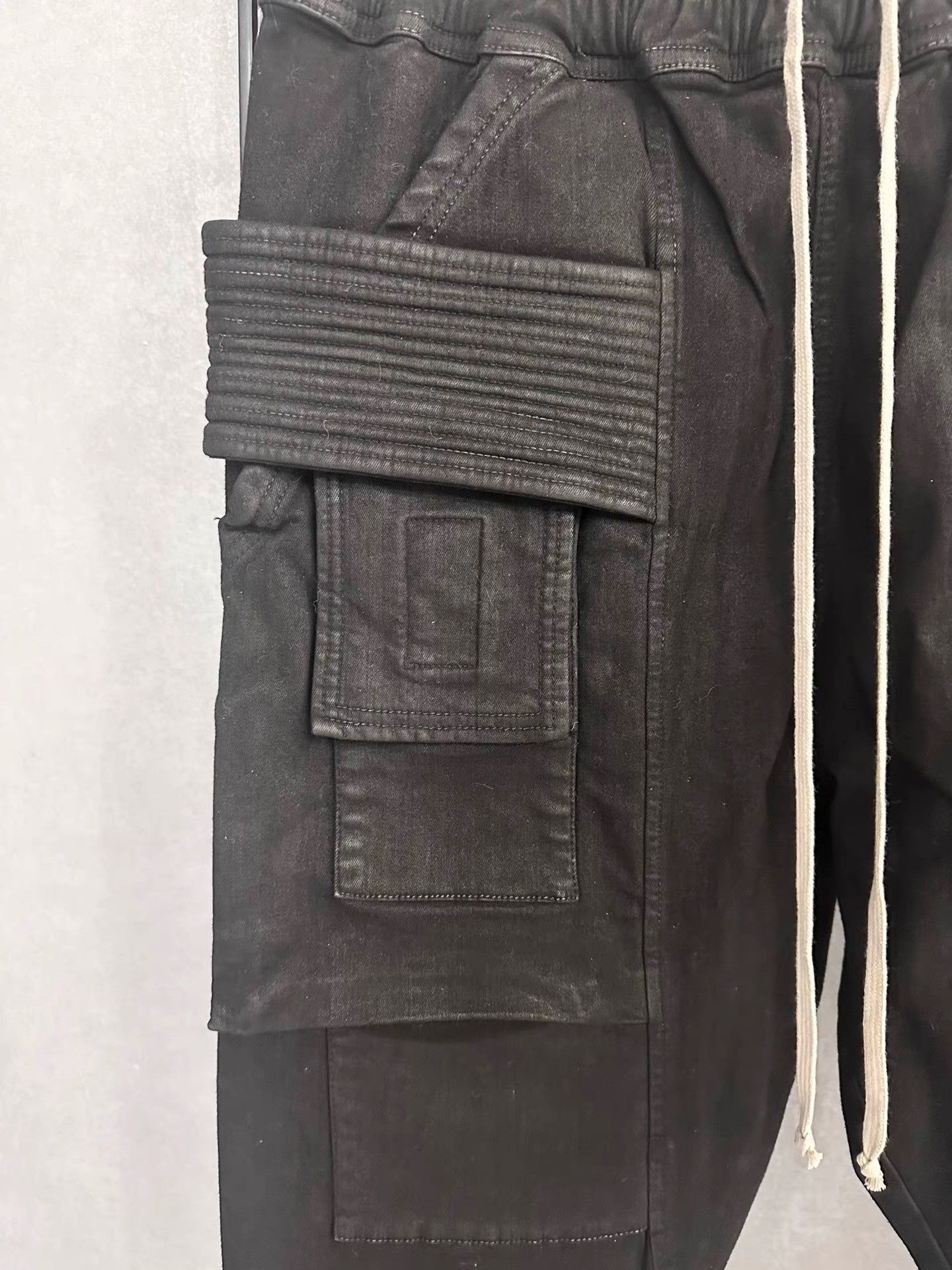 Rick Owens Rick Owens Drkshdw Waxed Double Ring Jeans K34 Size US 33 - 4 Thumbnail