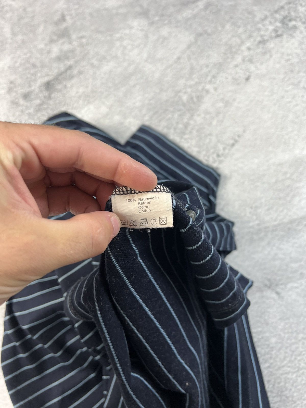 Yves Saint Laurent Vintage Yves Saint Laurent striped polo T-shirt Size US L / EU 52-54 / 3 - 11 Thumbnail
