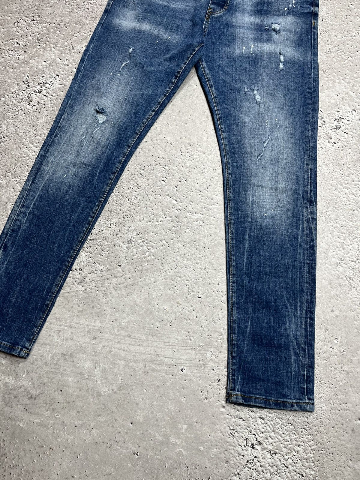 Dsquared2 Dsquared2 Slim Fit Skinny Jeans Blue Denim Made in Italy 52 Size US 34 / EU 50 - 7 Thumbnail