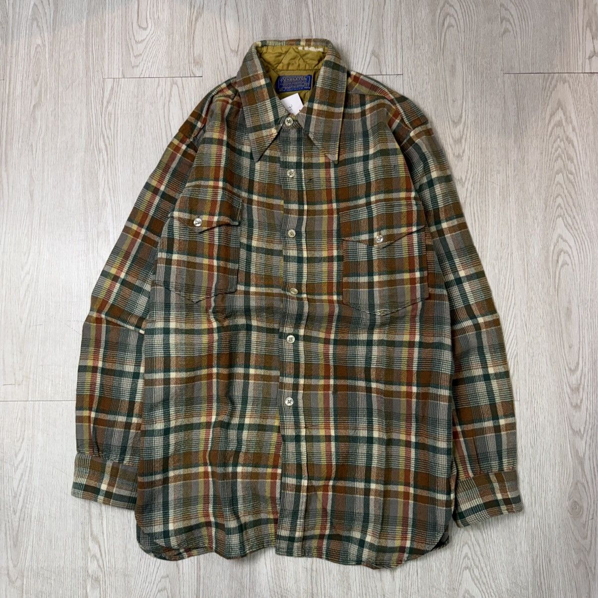 Pendleton Pendleton vintage plaid wool flannel button shirt Size US L / EU 52-54 / 3 - 1 Thumbnail