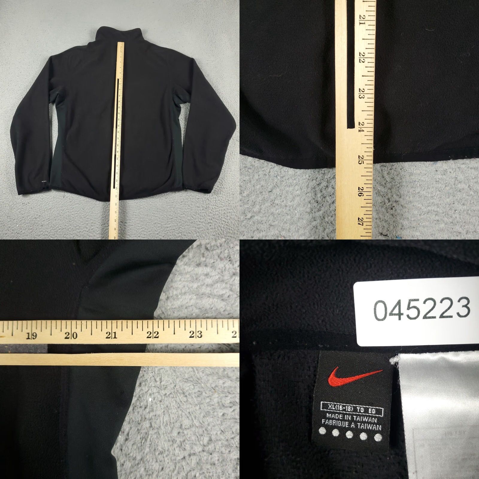 Nike VINTAGE Nike Jacket Womens XL Black Fleece Full Zip 90s Classic Sports Size XL / US 12-14 / IT 48-50 - 8 Thumbnail