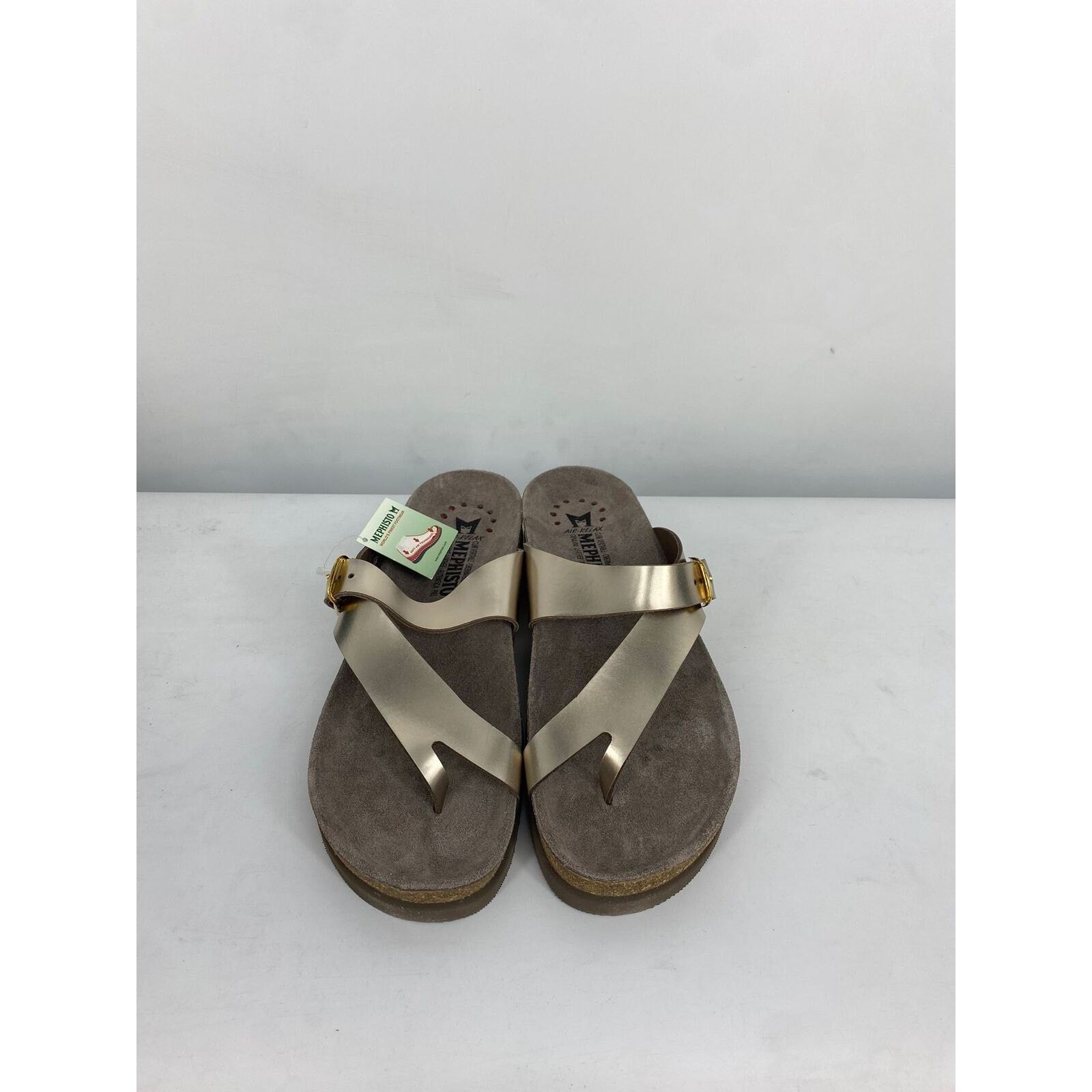 Mephisto MEPHISTO WOMEN'S HELEN CORK FOOTBED SANDAL PLATINUM SIZE 12 Size US 12 / IT 42 - 2 Thumbnail