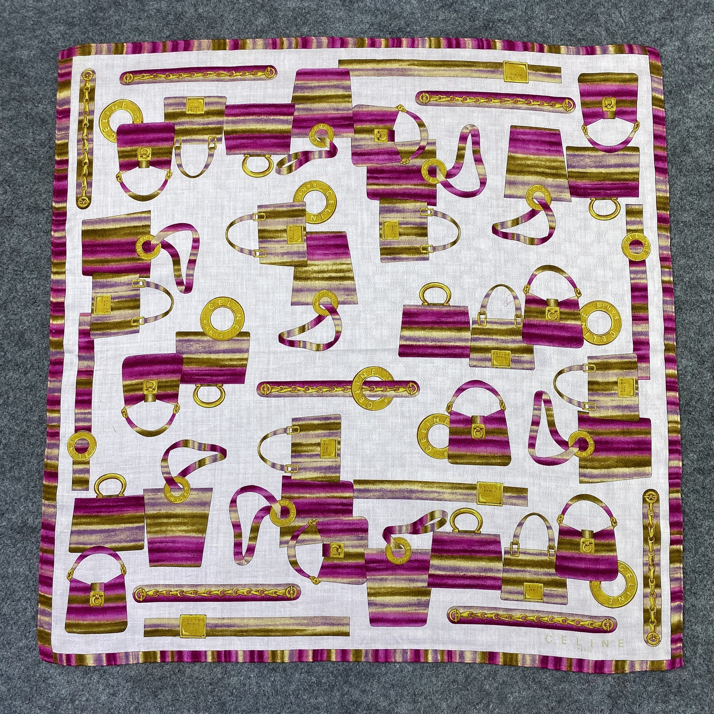 Celine Celine Handkerchief Neckerchief Bandana-B1809 Size ONE SIZE - 3 Thumbnail