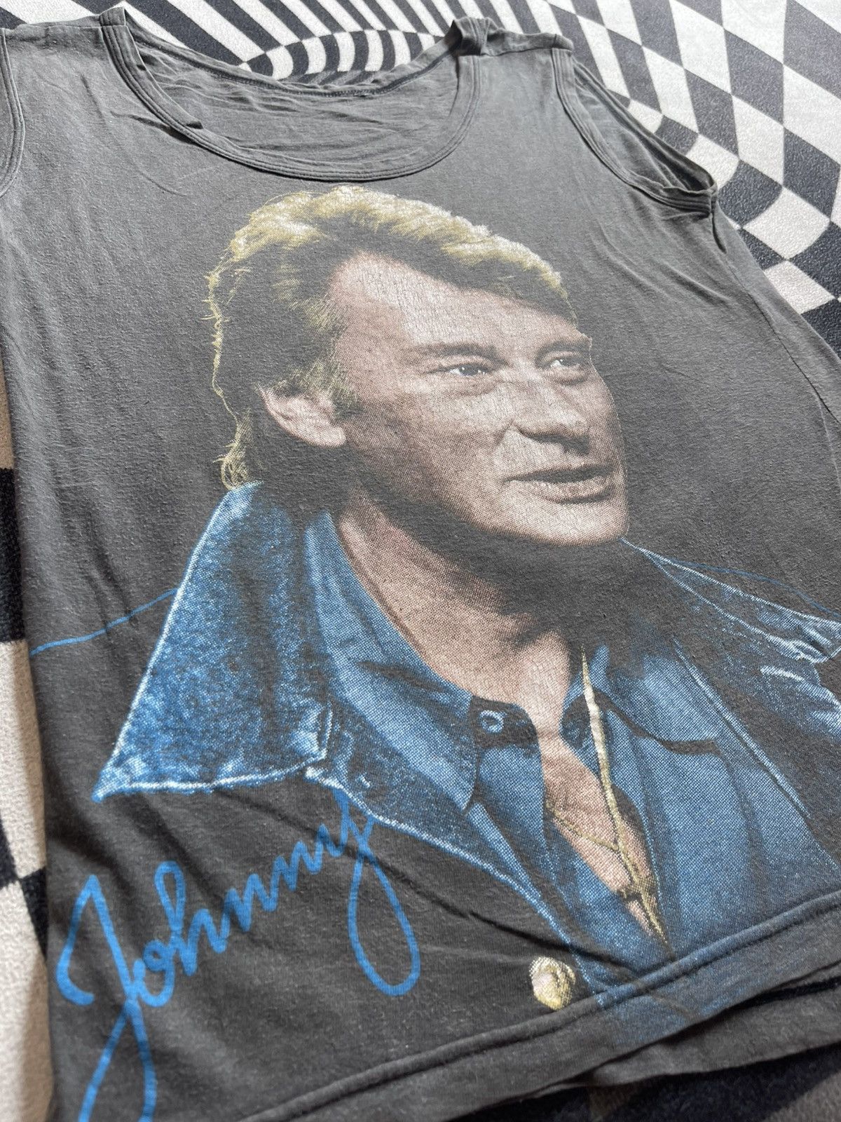Band Tees VTG Johnny Hallyday Tank Tops Bundle - 80s/90s (Set of 3) Size US M / EU 48-50 / 2 - 3 Thumbnail