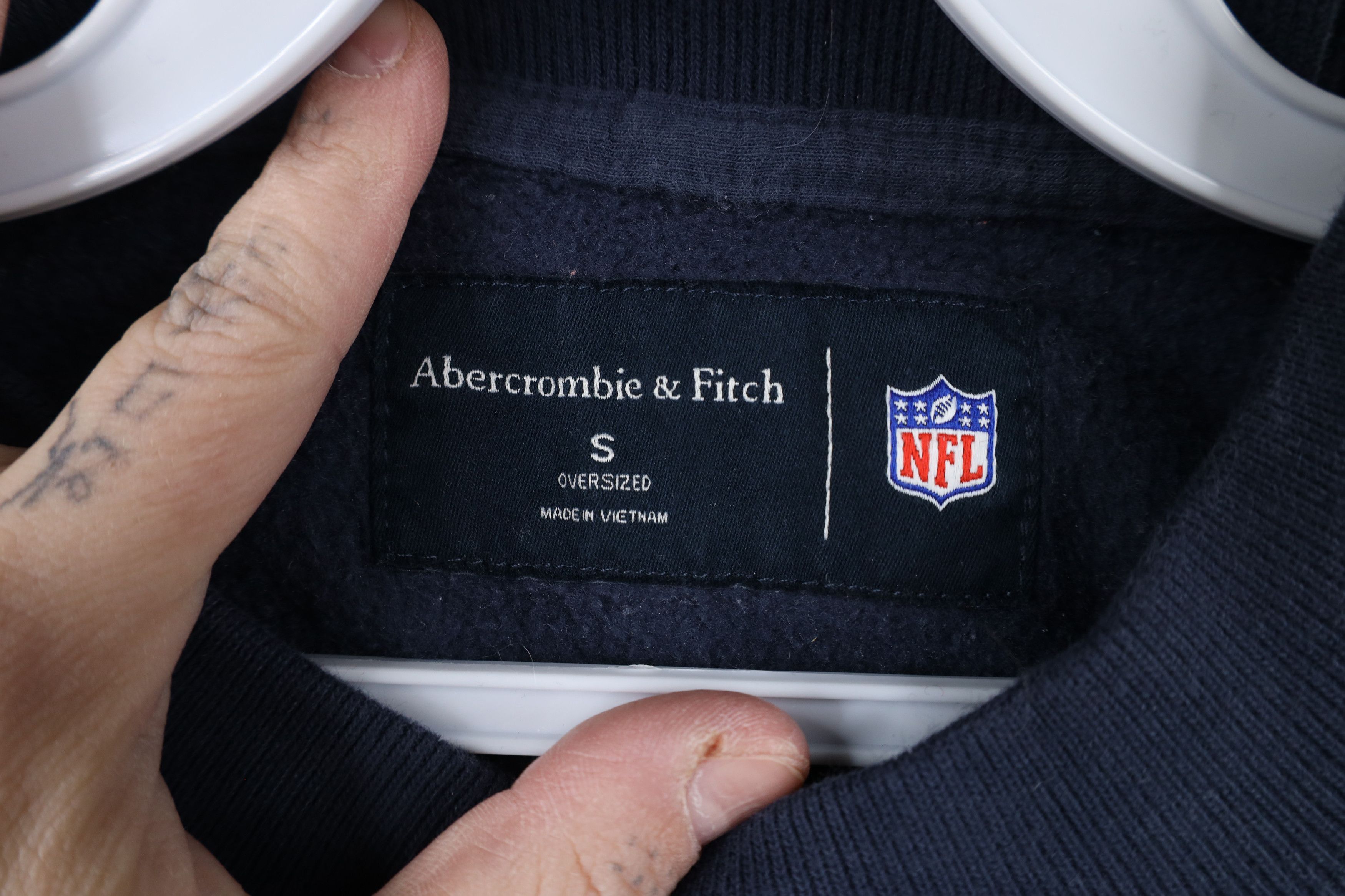 Abercrombie & Fitch × Vintage Abercrombie & Fitch x NFL Dallas Cowboys Sweatshirt Blue Size S / US 4 / IT 40 - 7 Thumbnail