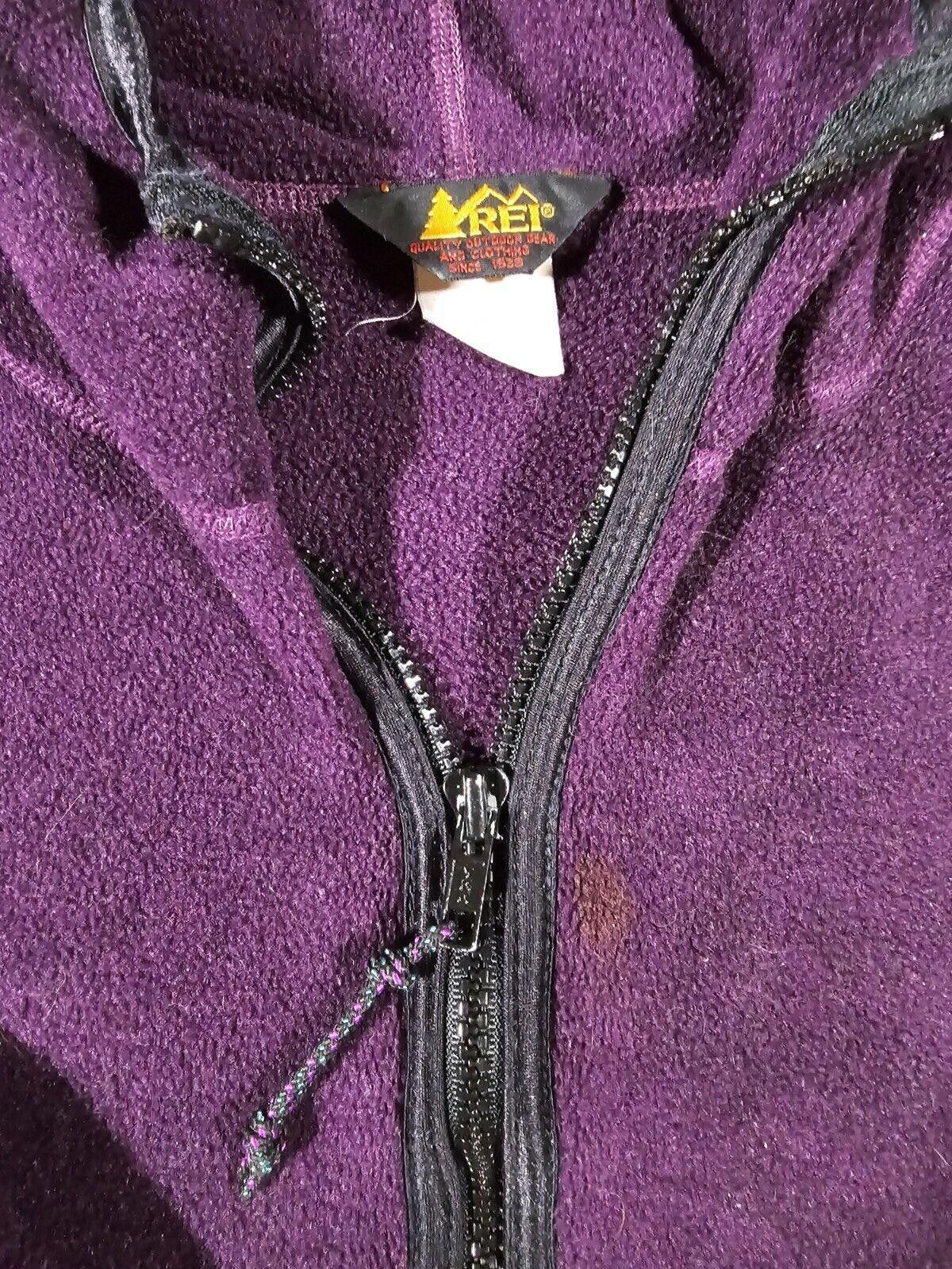 Rei REI Jacket Unisex XS Full Zip Hoodie Purple Fleece Pockets Size XS / US 0-2 / IT 36-38 - 2 Thumbnail