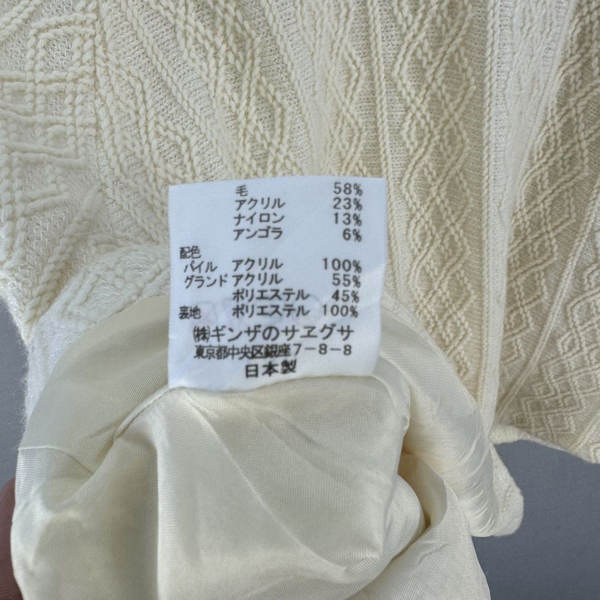 Japanese Brand Sayegusa Vintage Knit Poncho Cape with Faux Fur Collar Size ONE SIZE - 10 Thumbnail
