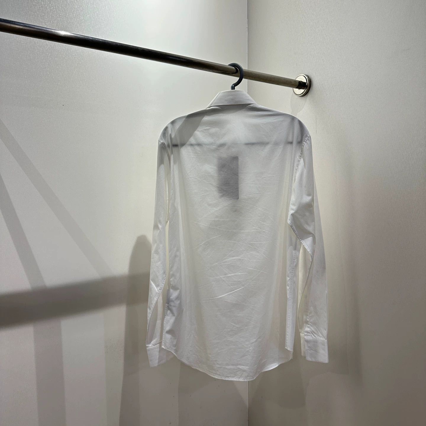 Dior White Long-Sleeve Button-Up Shirt Size US M / EU 48-50 / 2 - 2 Thumbnail