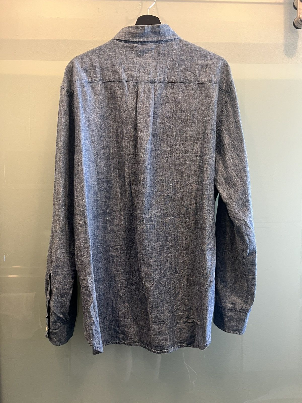 Our Legacy Our Legacy BD Shirt Indigo Chambray Size US XXL / EU 58 / 5 - 2 Thumbnail
