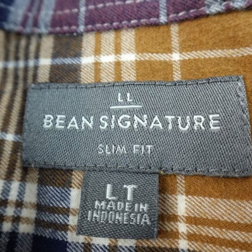 Vintage L.L. Bean Shirt Mens L Plaid Flannel Button-Up Long Sleeve Outdoor Work Hiking Top Size US L / EU 52-54 / 3 - 4 Thumbnail
