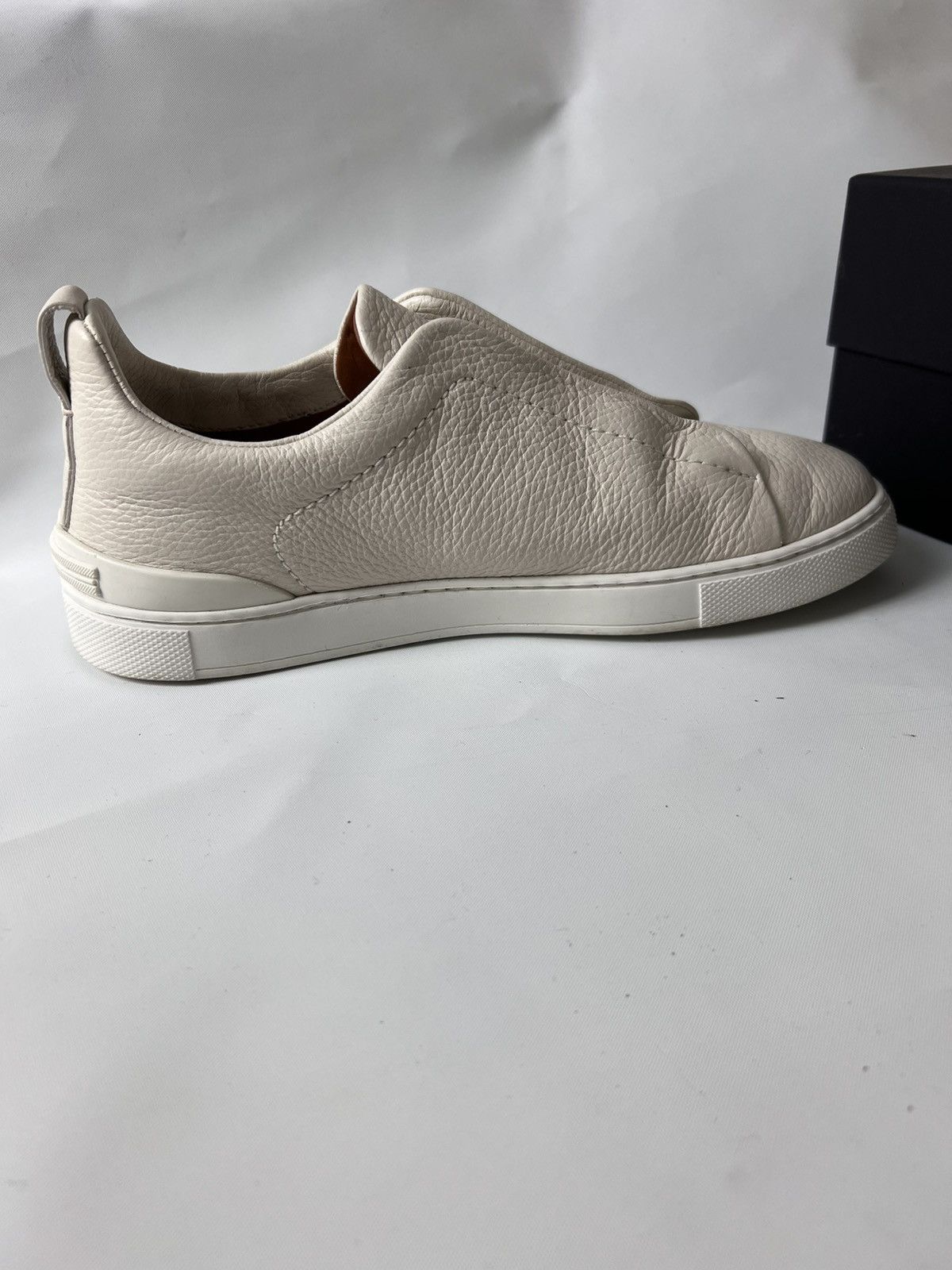 Ermenegildo Zegna Preowned Zegna Triple Stich Off white deerskin Size US 7.5 / EU 40-41 - 10 Thumbnail