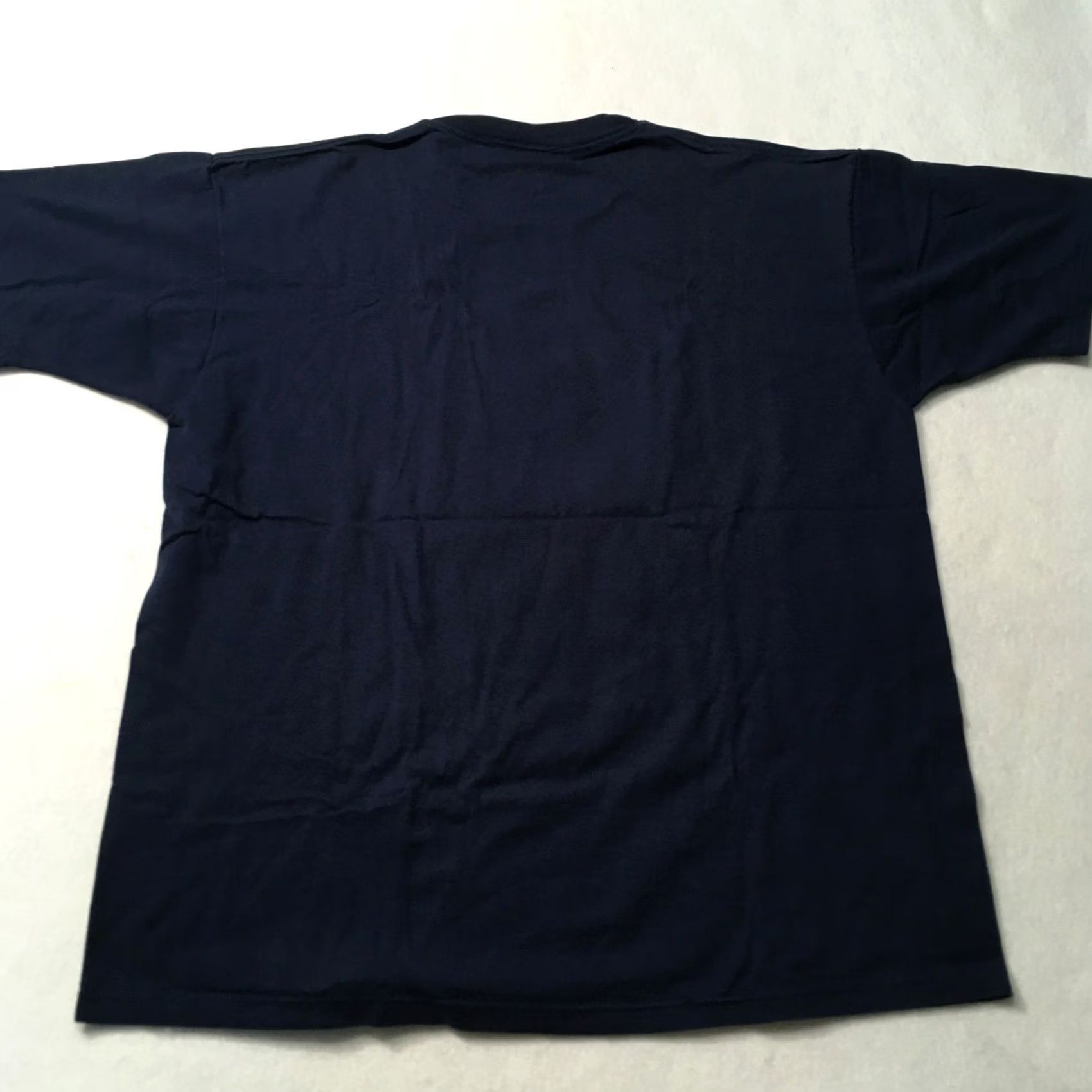 Jerzees Vintage 90s Jerzees Navy Blue Mens XL Shirt Made in USA - Wear & Tear - Condition: Good - Seller: Size US XL / EU 56 / 4 - 7 Thumbnail