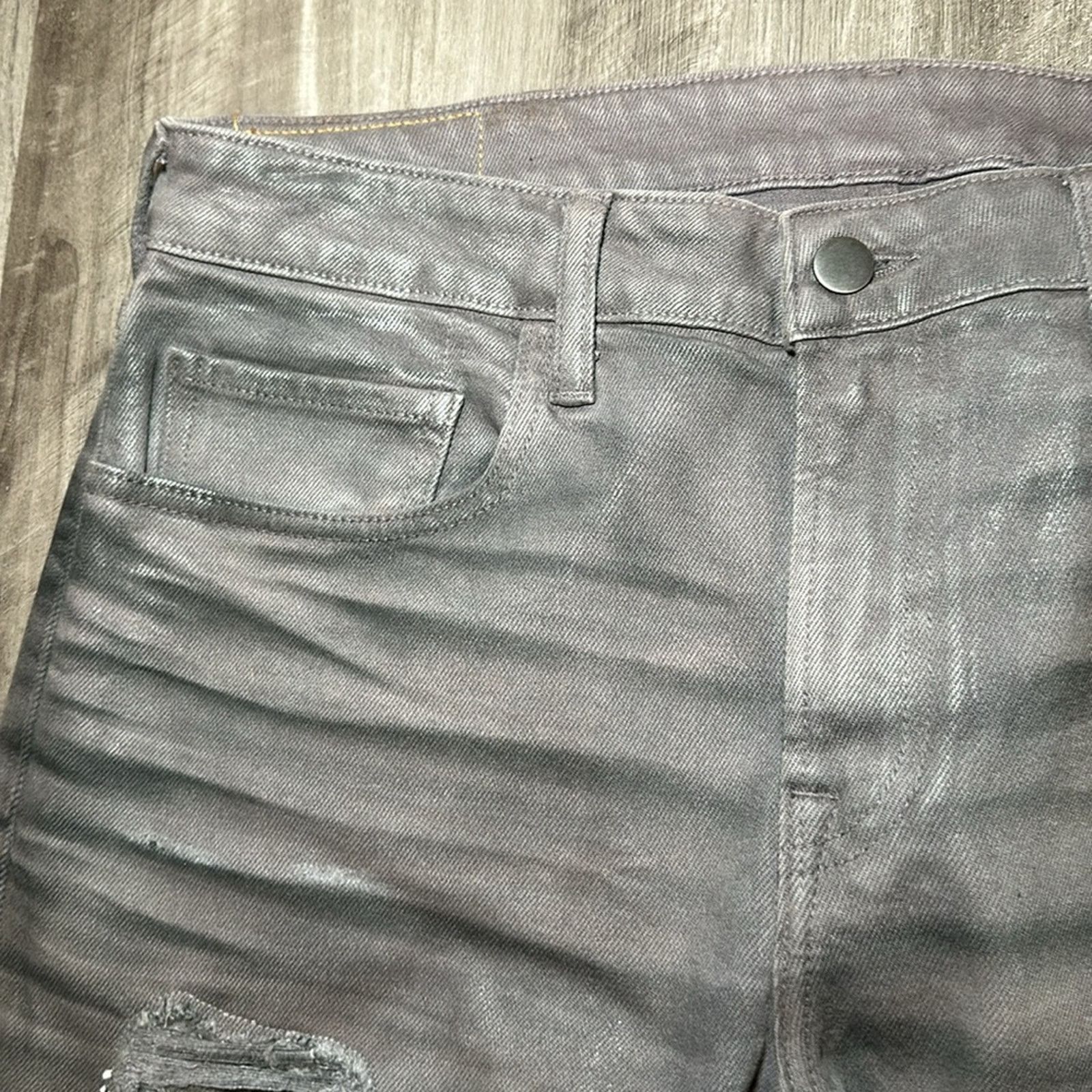 Prps PRPS Windsor Coated Skinny Jeans (NWOT) - 33 Size US 33 - 7 Thumbnail