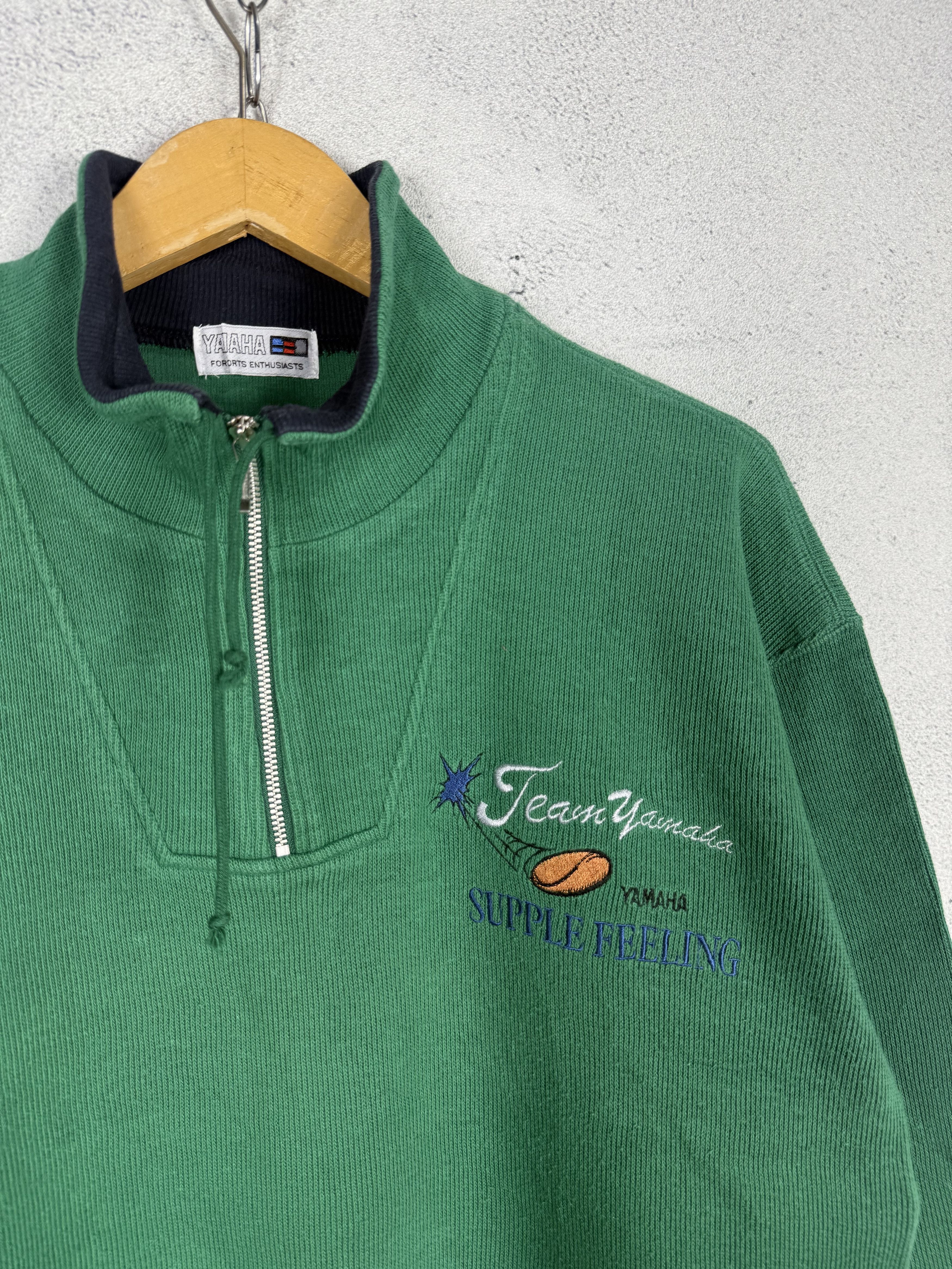 Vintage Vintage 90s Yamaha Half Zip Sweatshirt Crewneck Size US S / EU 44-46 / 1 - 3 Thumbnail