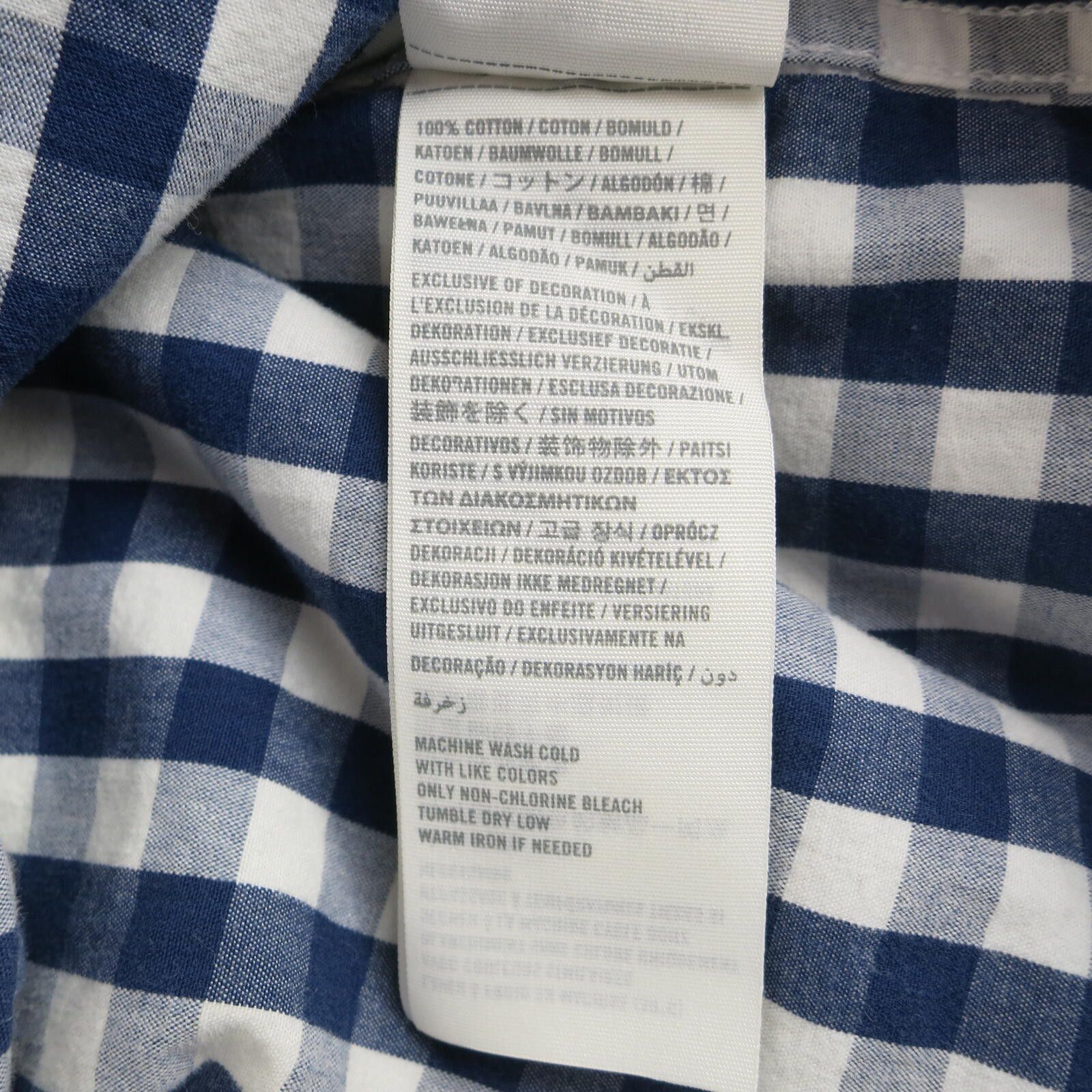 Hollister Hollister Blue and White Checkered Button-Up Shirt Men's L Size US L / EU 52-54 / 3 - 4 Thumbnail