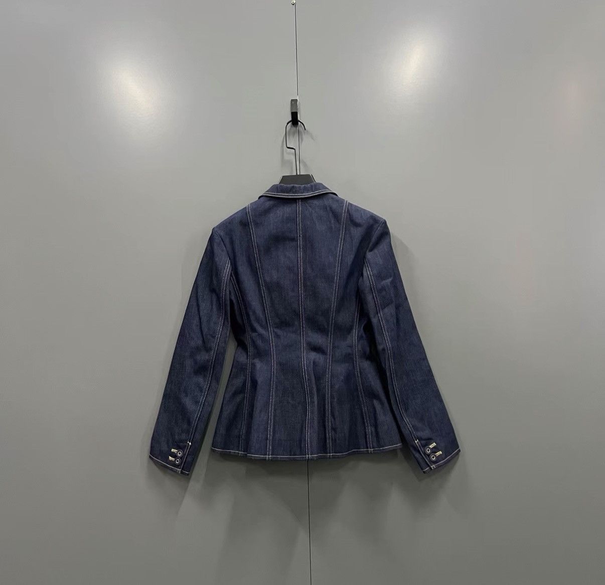 Dior Dior Blue Waist-tailored Blazer J41 Size XS / US 0-2 / IT 36-38 - 2 Thumbnail