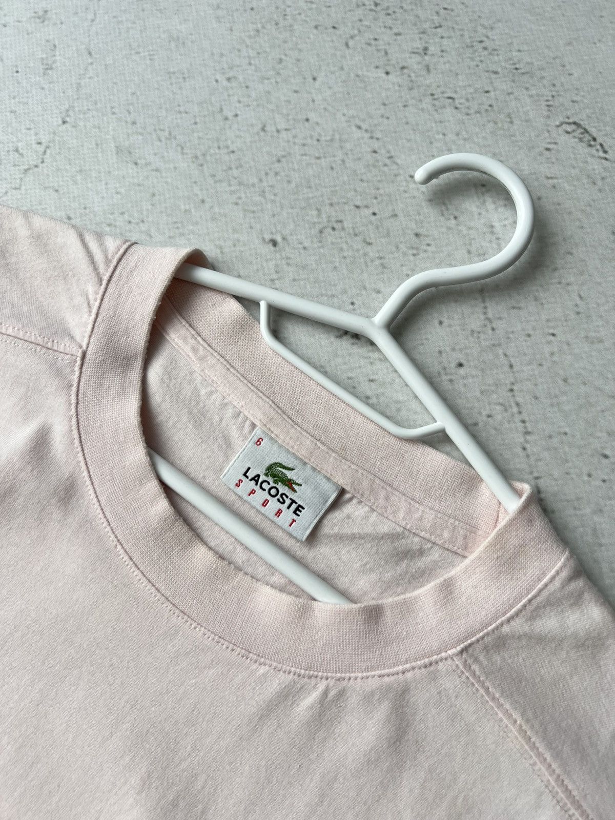 Lacoste Rare Lacoste Pastel Pink Croc Tee Size XL Vintage Size US XL / EU 56 / 4 - 4 Thumbnail
