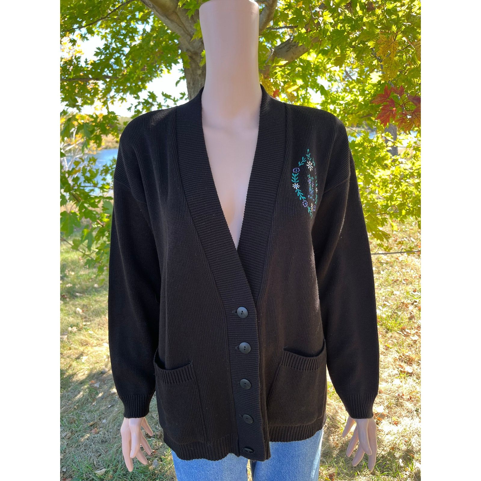 Vintage Vintage Cottagecore Cardigain Size L / US 10 / IT 46 - 4 Thumbnail