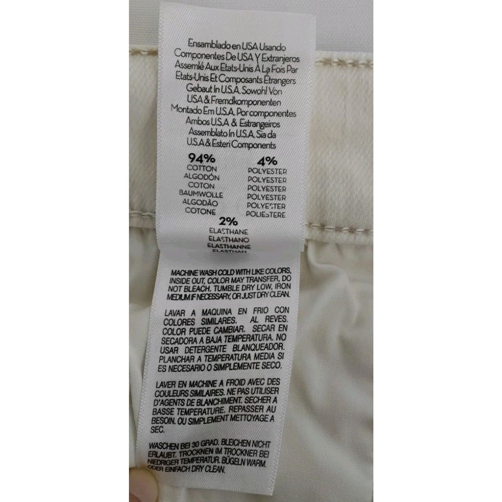 MOTHER Mother The Mid Rise Dazzler Jeans Women's 29 White Crop Size 29" - 14 Thumbnail
