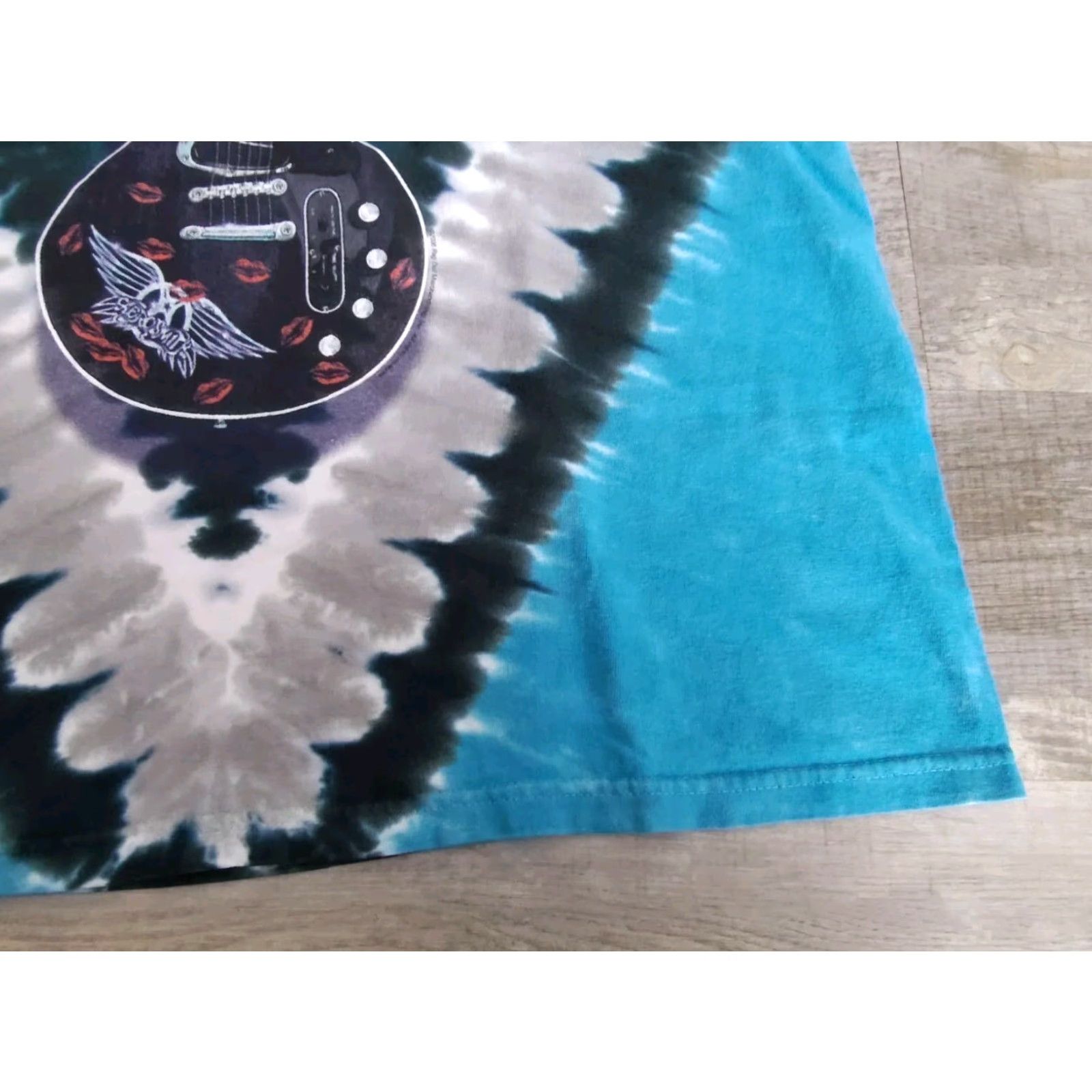 Liquid Blue Liquid Blue Aerosmith Rag Doll Tie-Dye T-Shirt Mens M Crew Neck Short Sleeve Blue Cotton 90s Retro Band Rock Mens Size US M / EU 48-50 / 2 - 3 Thumbnail
