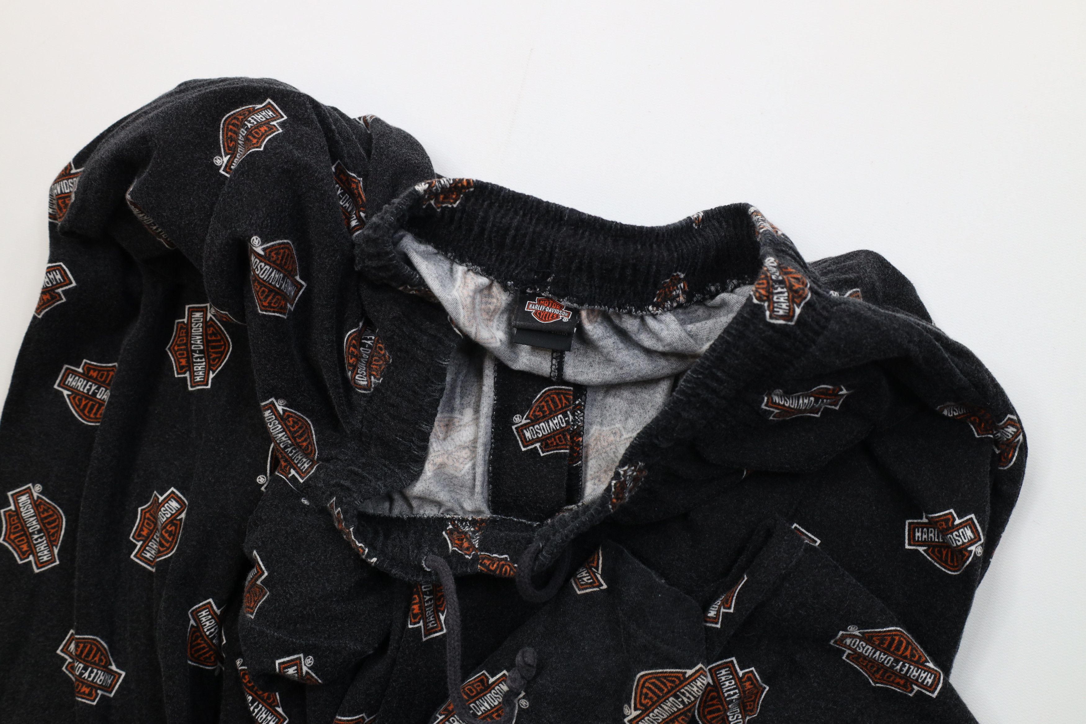 Harley Davidson Vintage 90s Harley Davidson All Over Print Wide Leg Pants Size US 38 / EU 54 - 8 Thumbnail